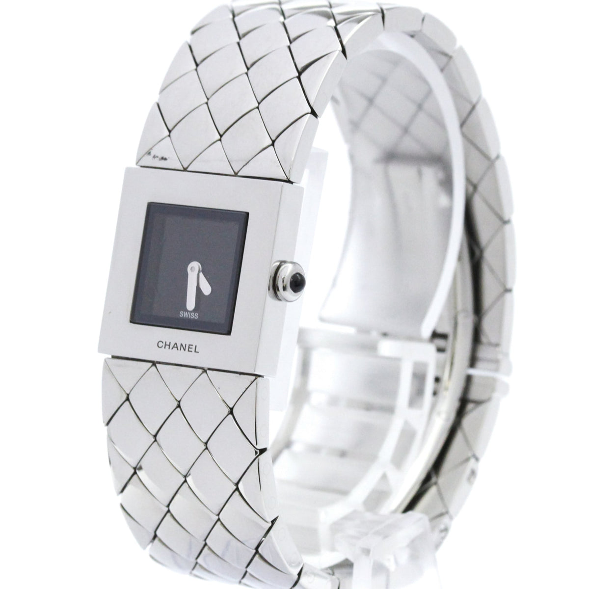 Chanel Matelasse H0009 Black Dial 19mm Watch