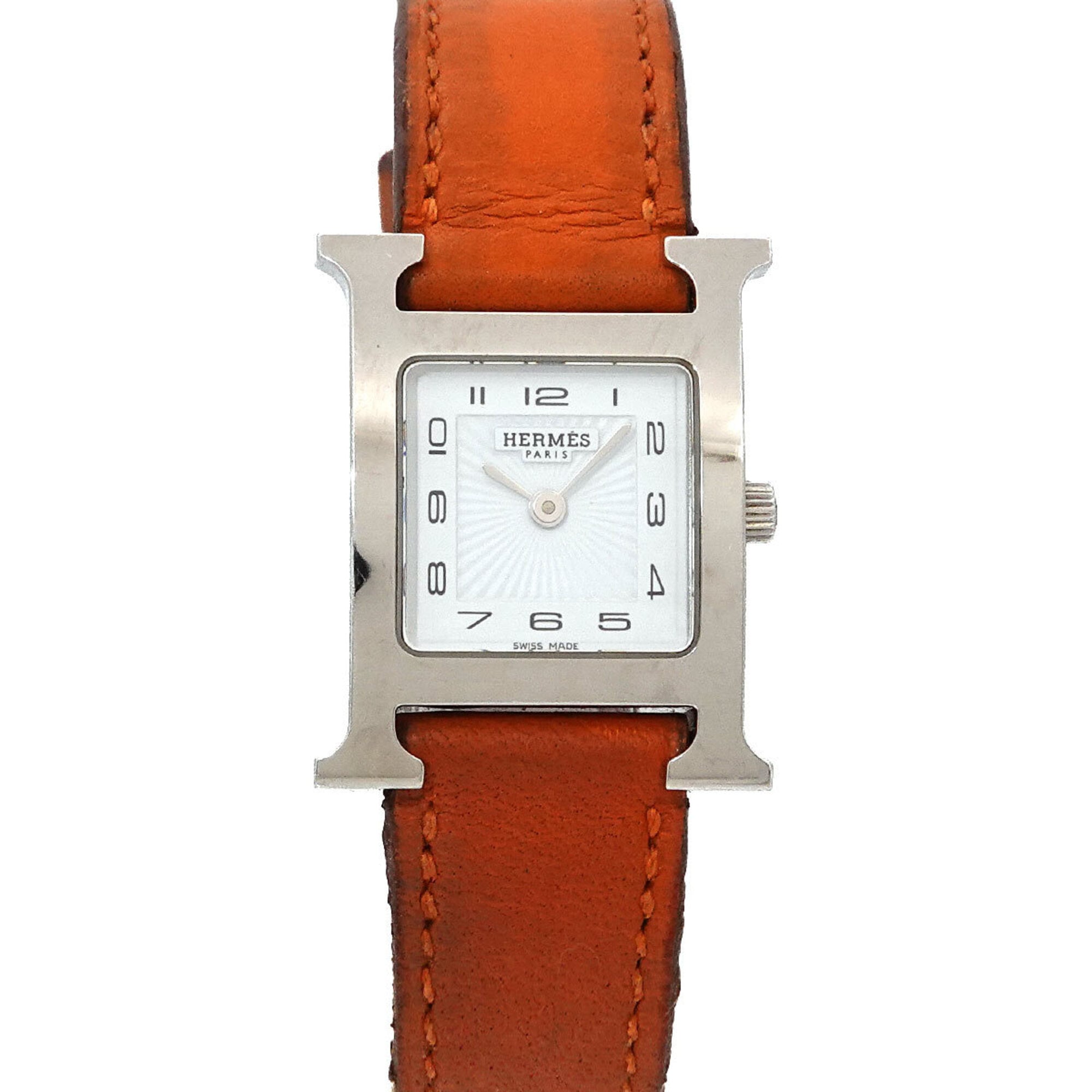 Hermes H- White Dial 21mm Watch