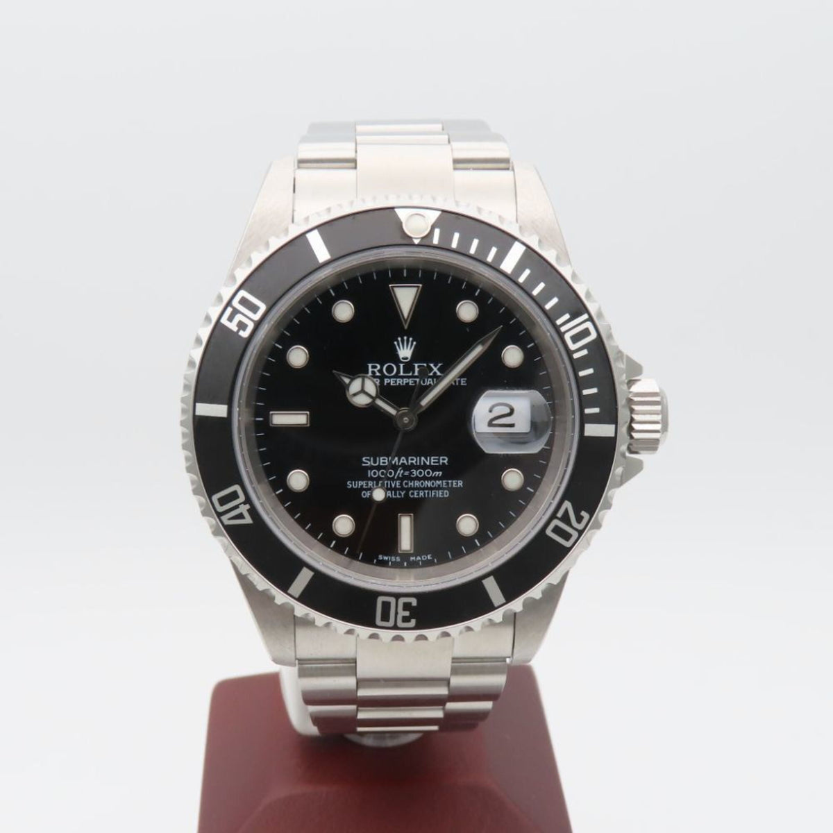 Rolex Submariner Date 16610 Black Dial 40mm Watch