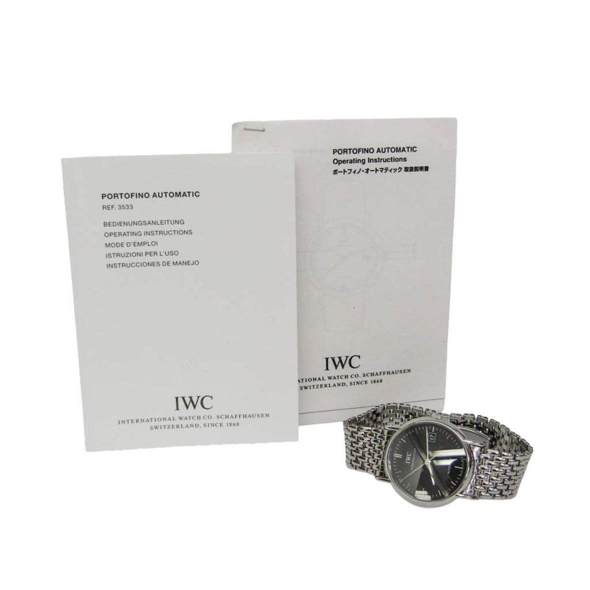 IWC Portofino IW353306 Black Dial 38mm Watch