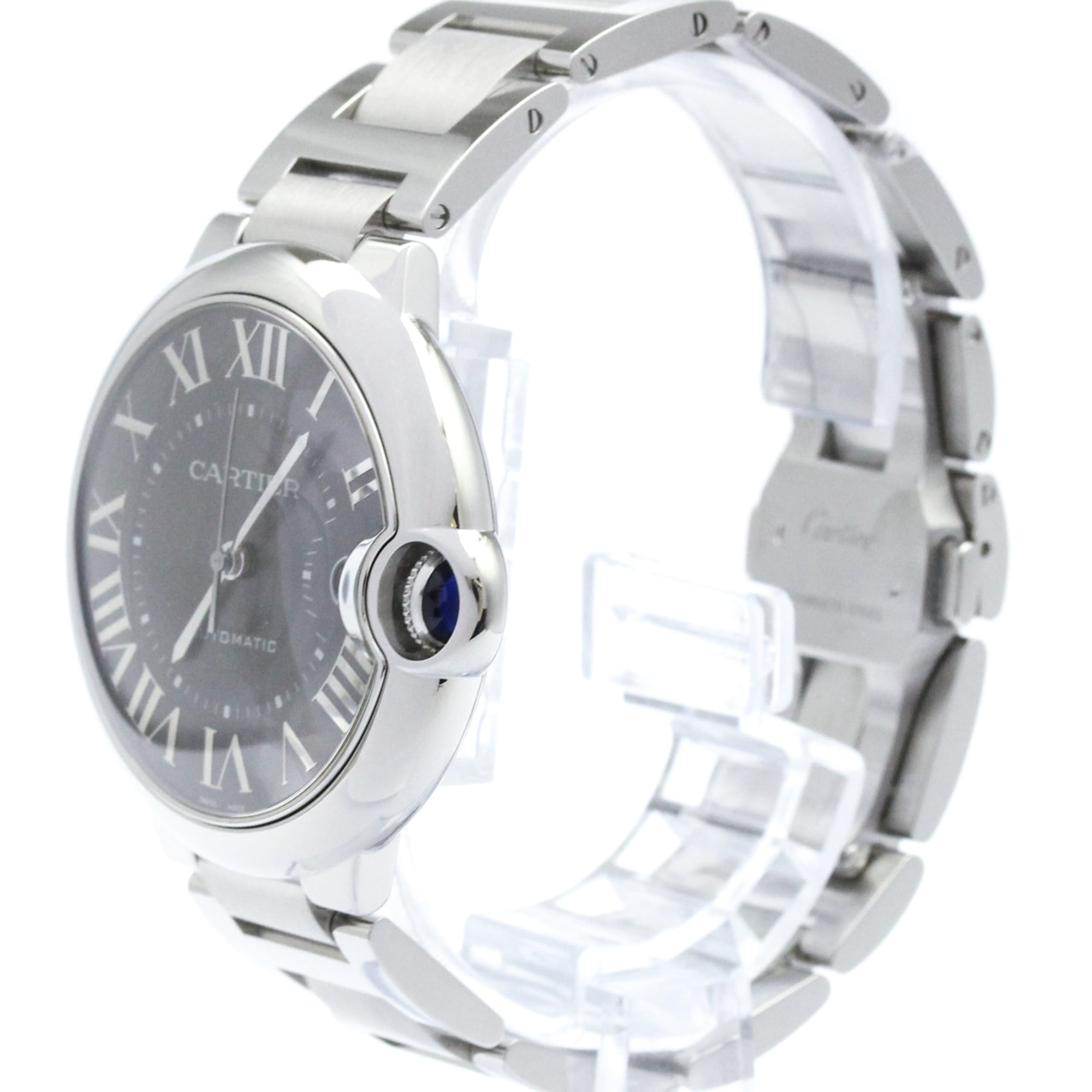 CARTIER Ballon Bleu Steel Automatic Mens Watch WSBB0060 Polished