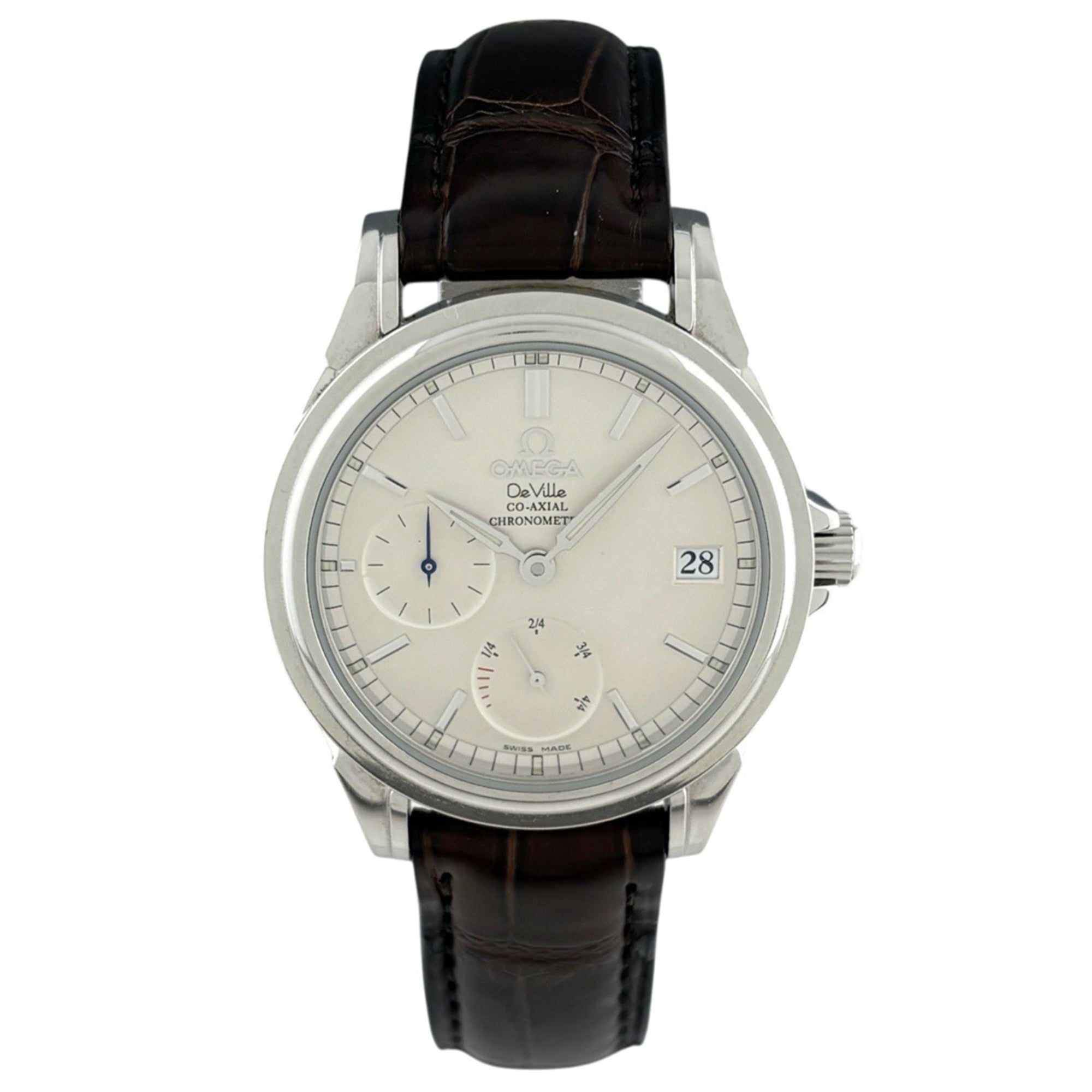 Omega De Ville Co-Axial 4863.31.32 Silber Zifferblatt 35 mm Uhr
