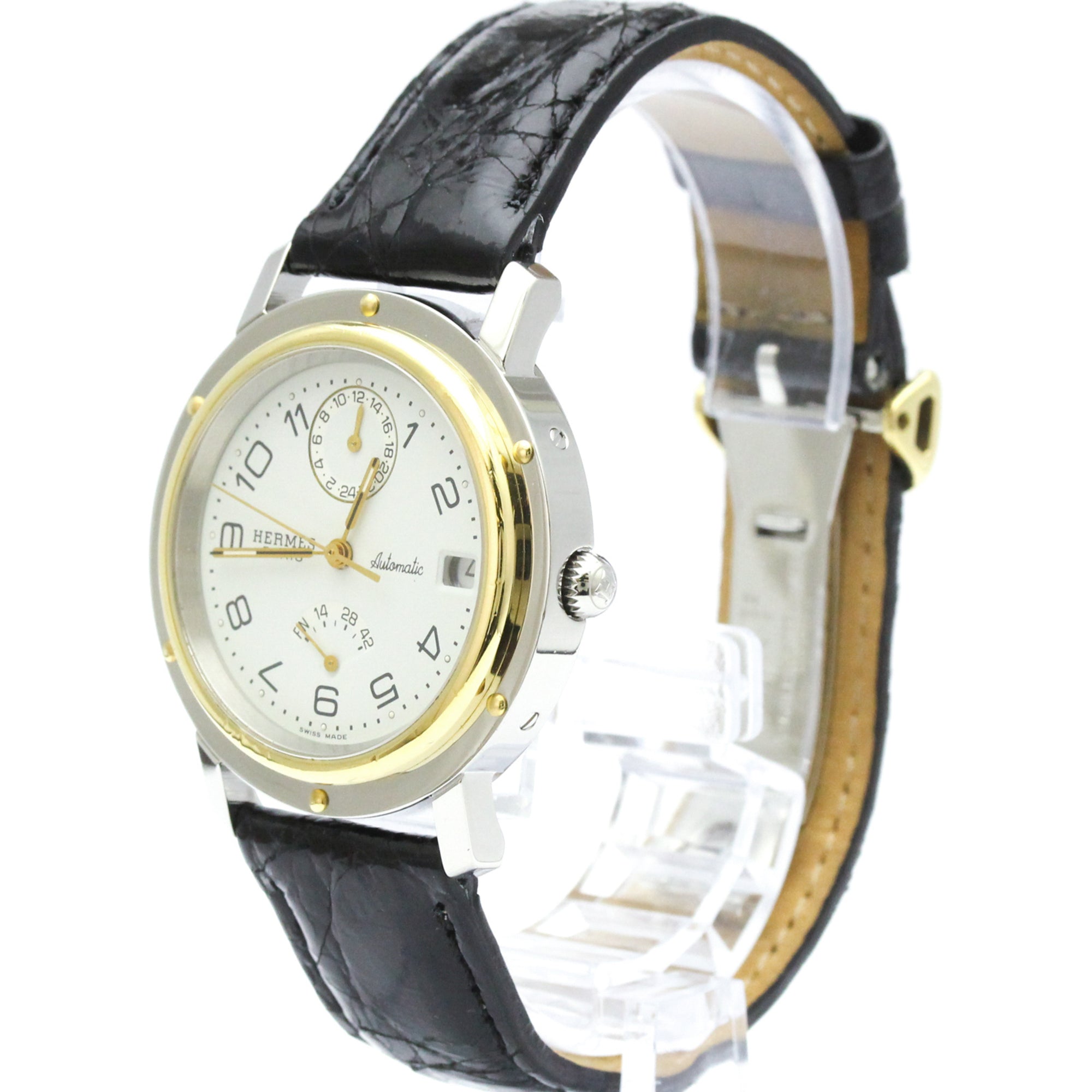 Hermes Clipper CL5.720 White Dial 36mm Watch