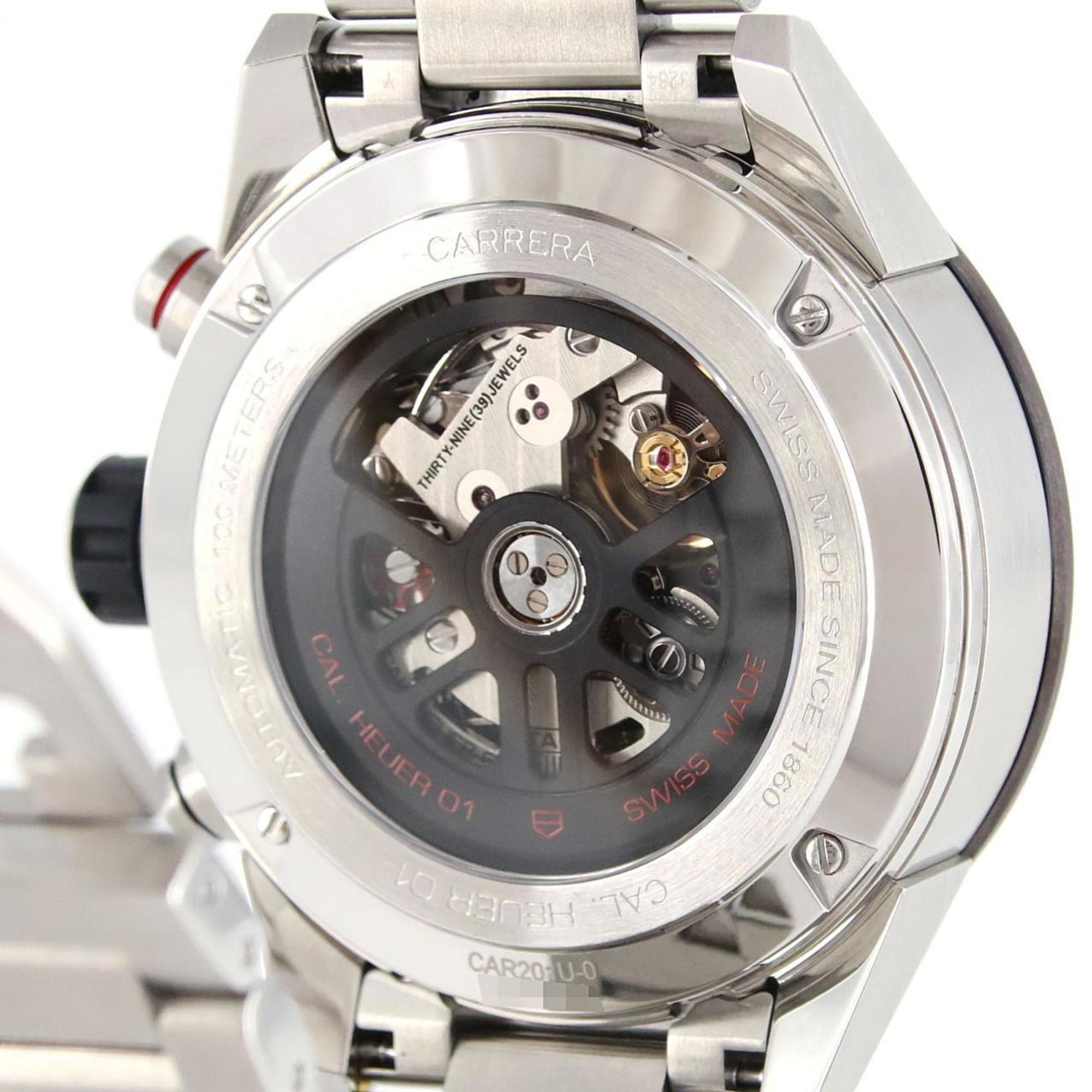 TAG Heuer Carrera Calibre 01 Chronograaf CAR201U.BA0766 roestvrijstalen polshorloge met automatisch uurwerk