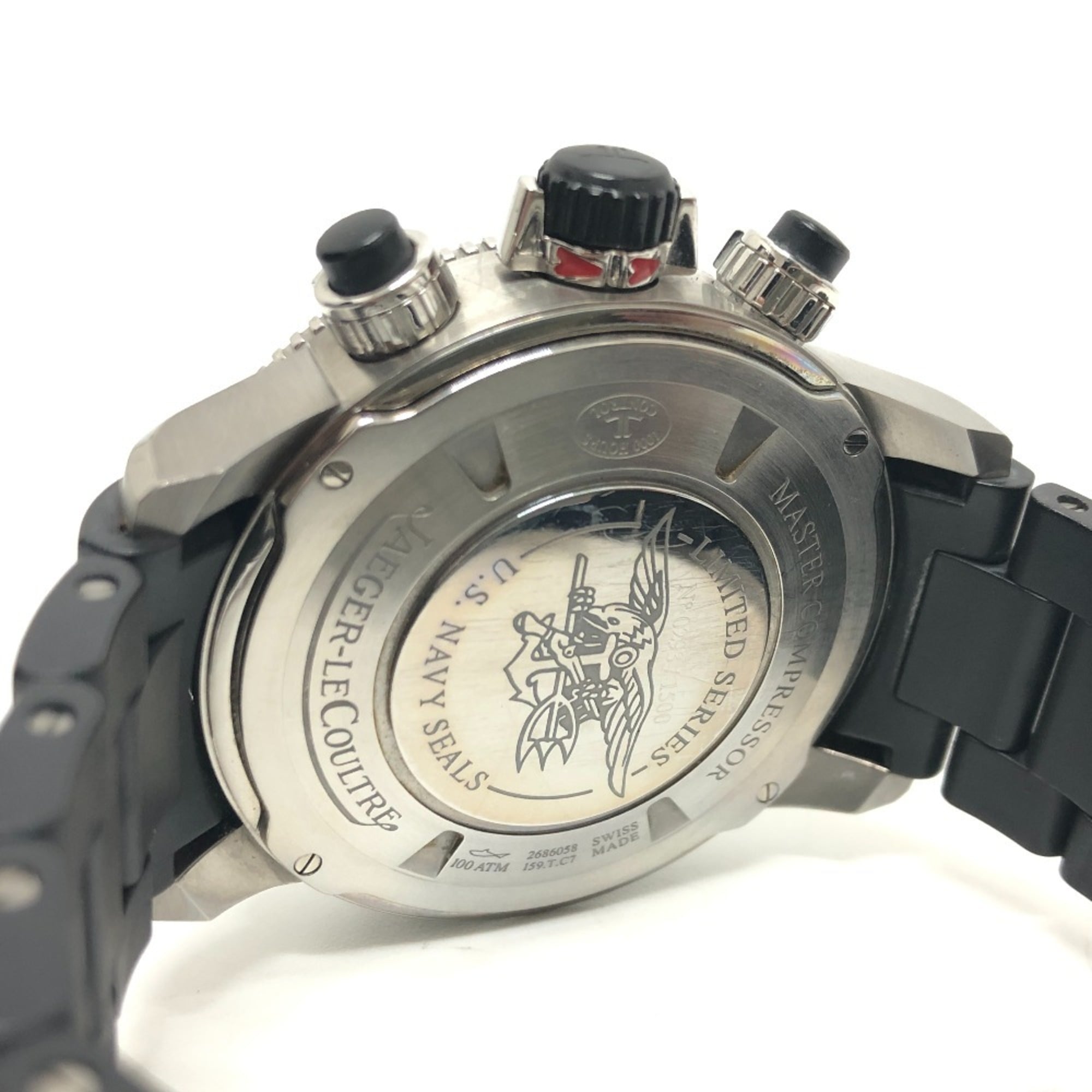 Jaeger LeCoultre Master Compressor Q178T470 Black Dial 42mm Watch