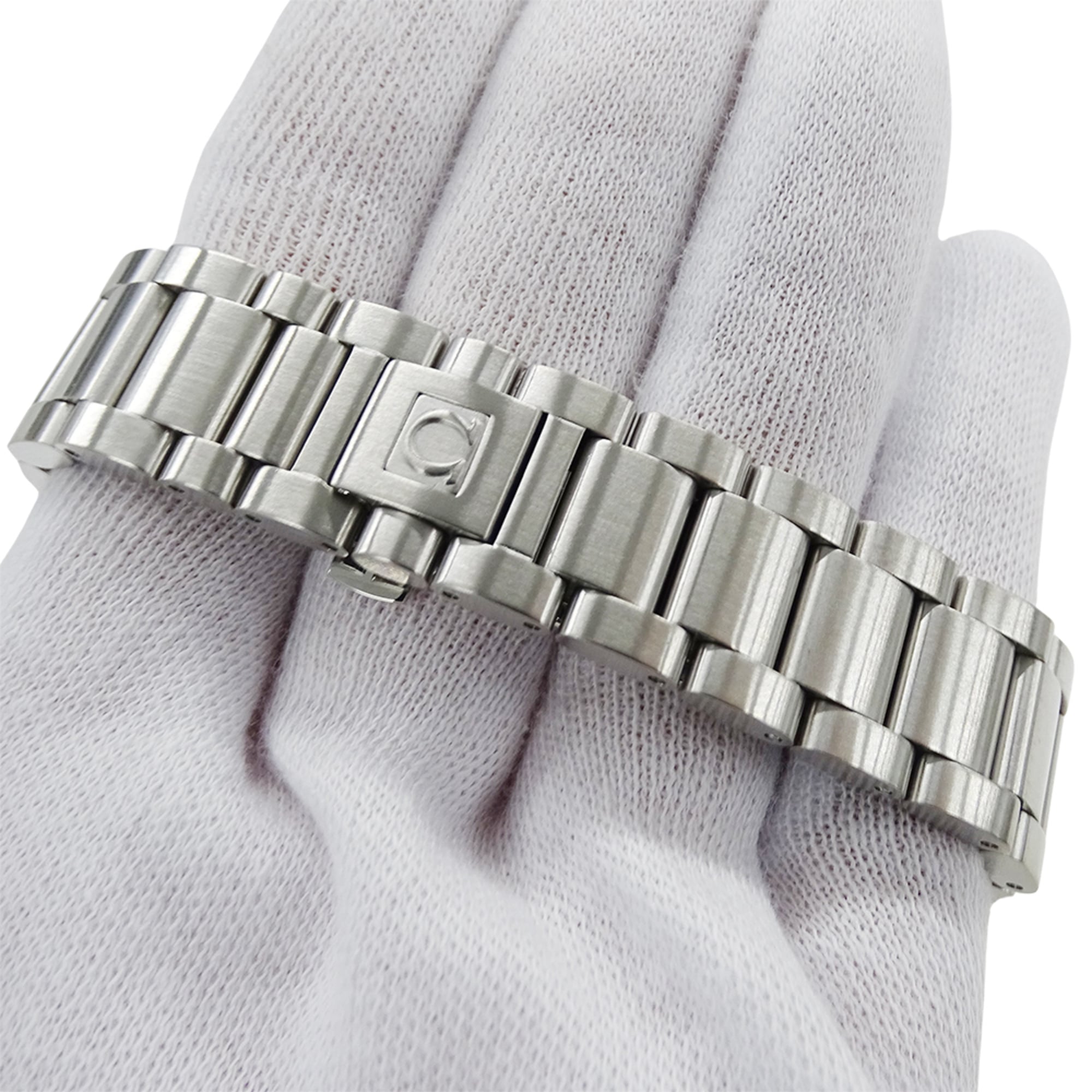 Omega Seamaster Aqua Terra 2518.50 Uhr, Jungengröße, Markenware, Datum, Quarz, Edelstahl (SS), Silber, Schwarz