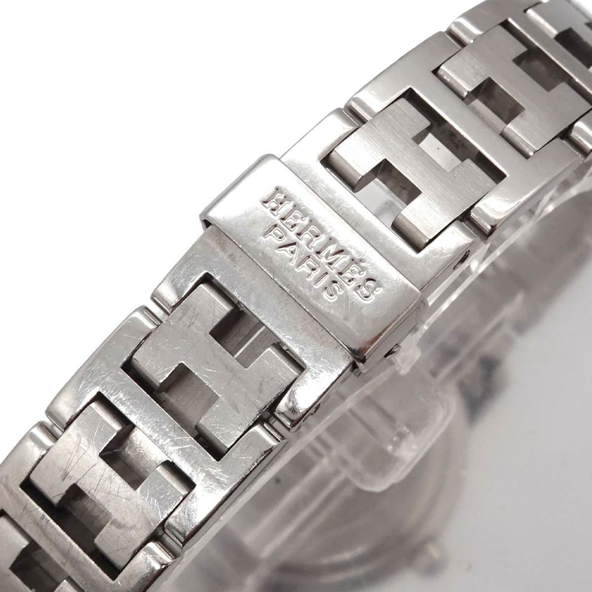 Hermes Clipper CL4 210 Wo Date Display Pink Quartz