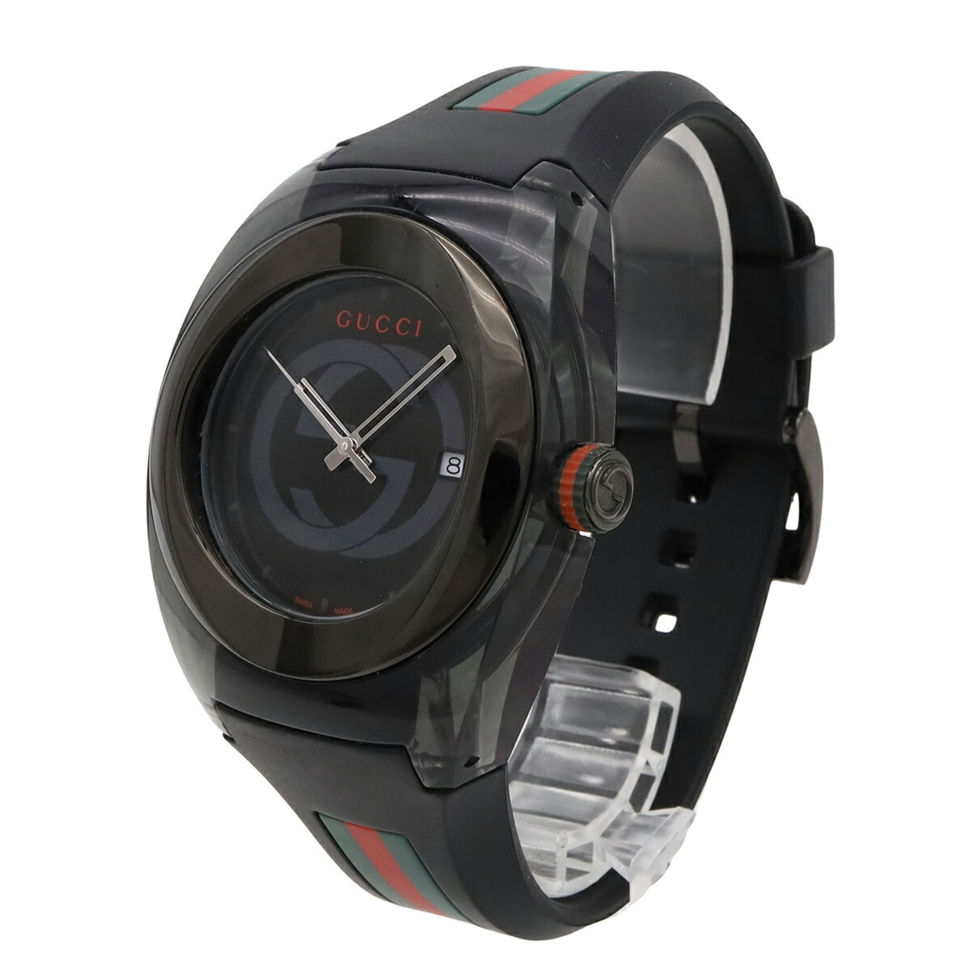 Gucci Sync Interlocking G Sherry 137.1 YA137107A Black Dial 45mm Watch