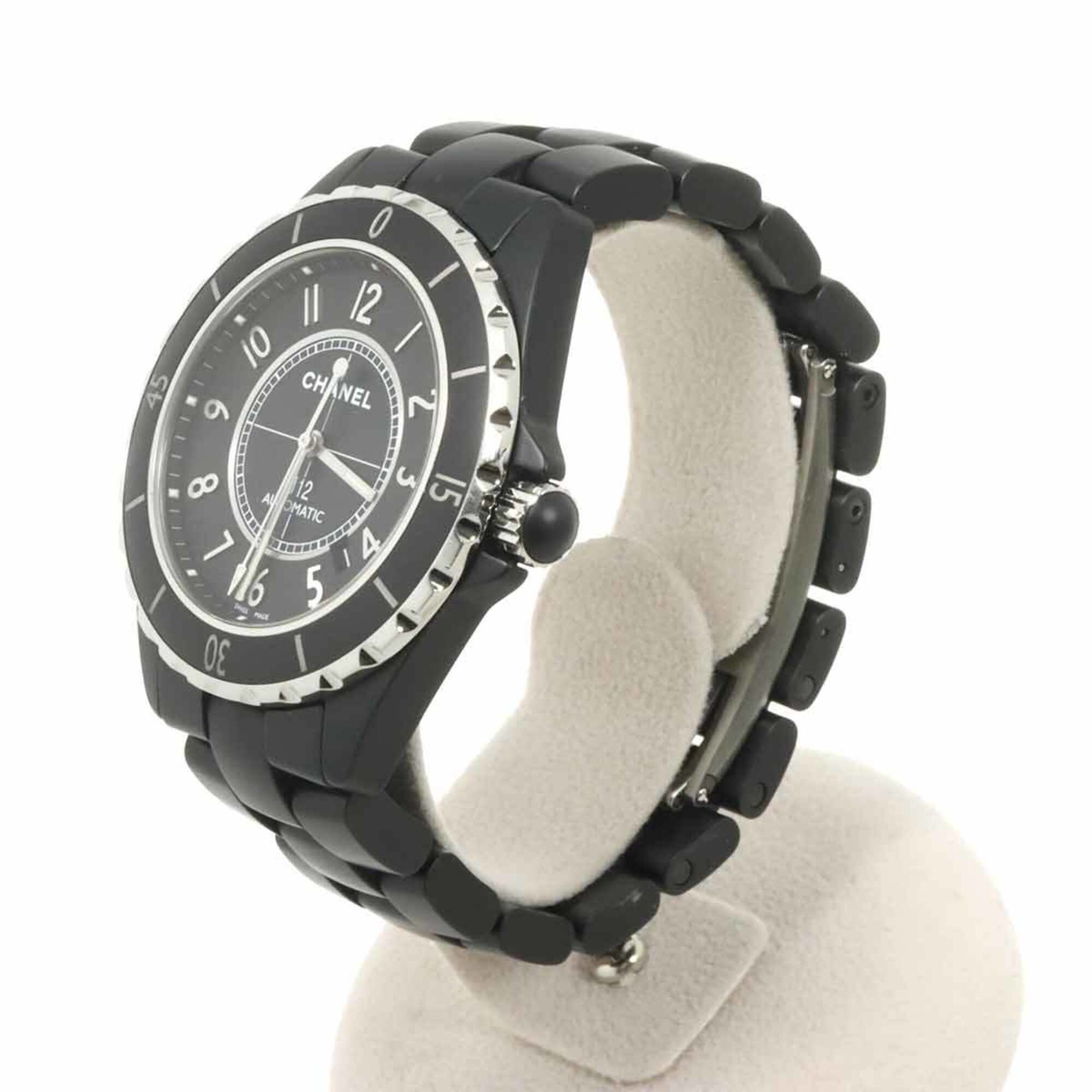 Chanel J12 42mm Men's Watch H3131 Matte Black Ceramic Date Automatic Self-winding