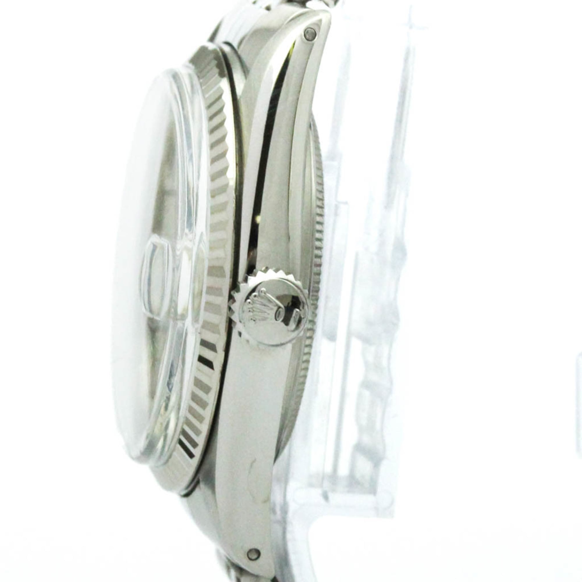 ROLEX Datejust 18K White Gold Steel Automatic Mens Watch 16014