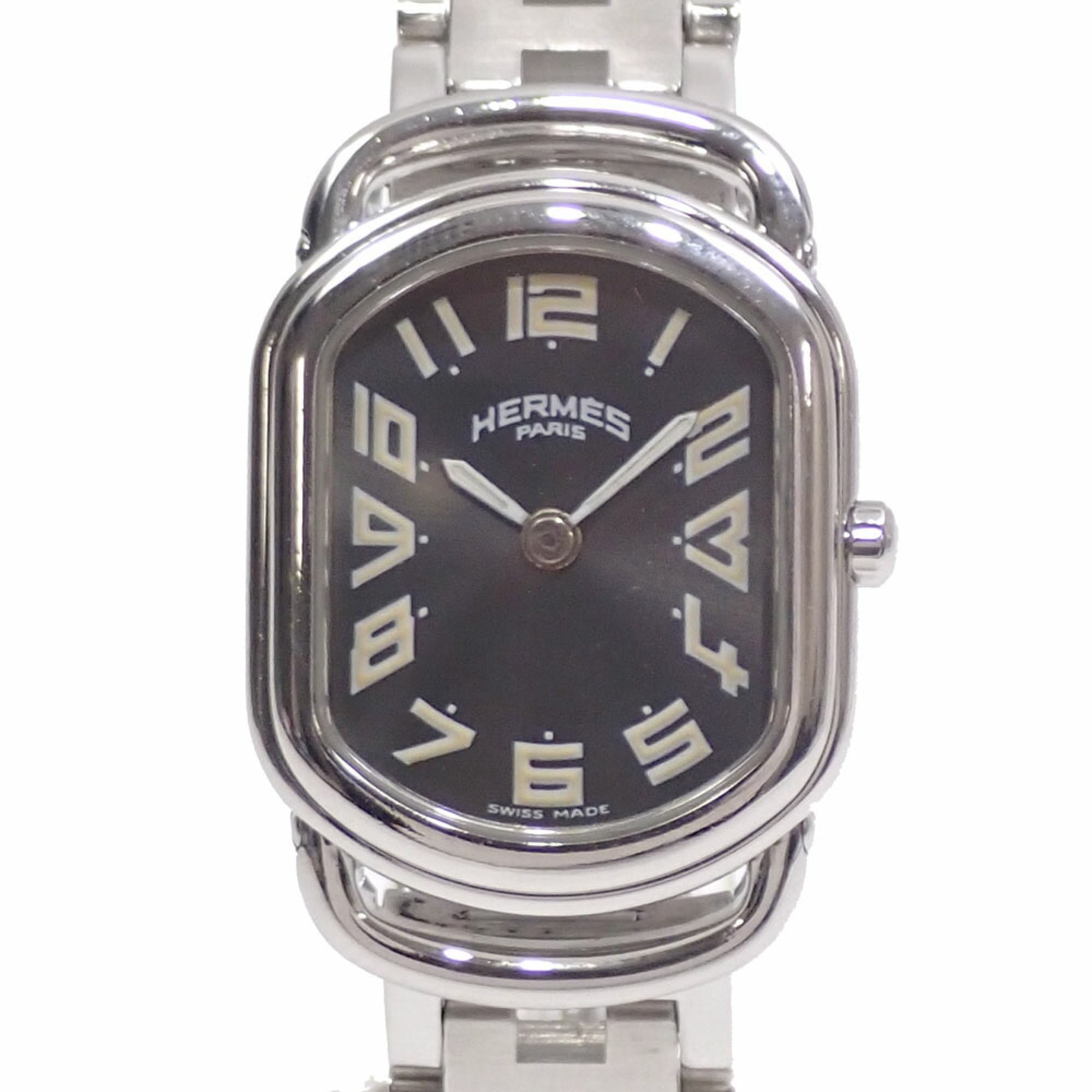 Hermes Rally Ladies Quartz Watch SS RA1.210 Battery Operated