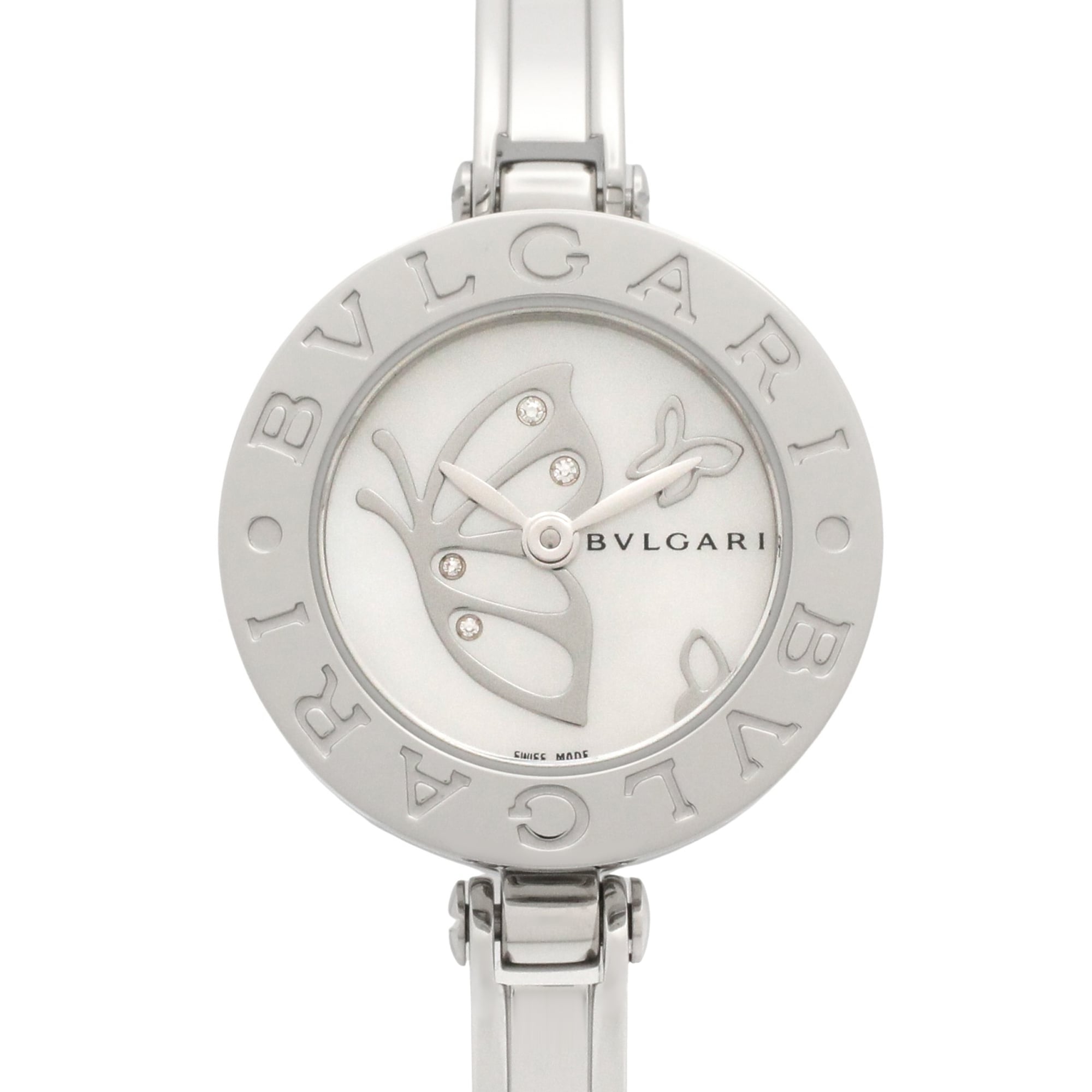 Bulgari BVLGARI B-zero1 Butterfly Stainless Steel Diamond Wo White/White Shell BZ22S