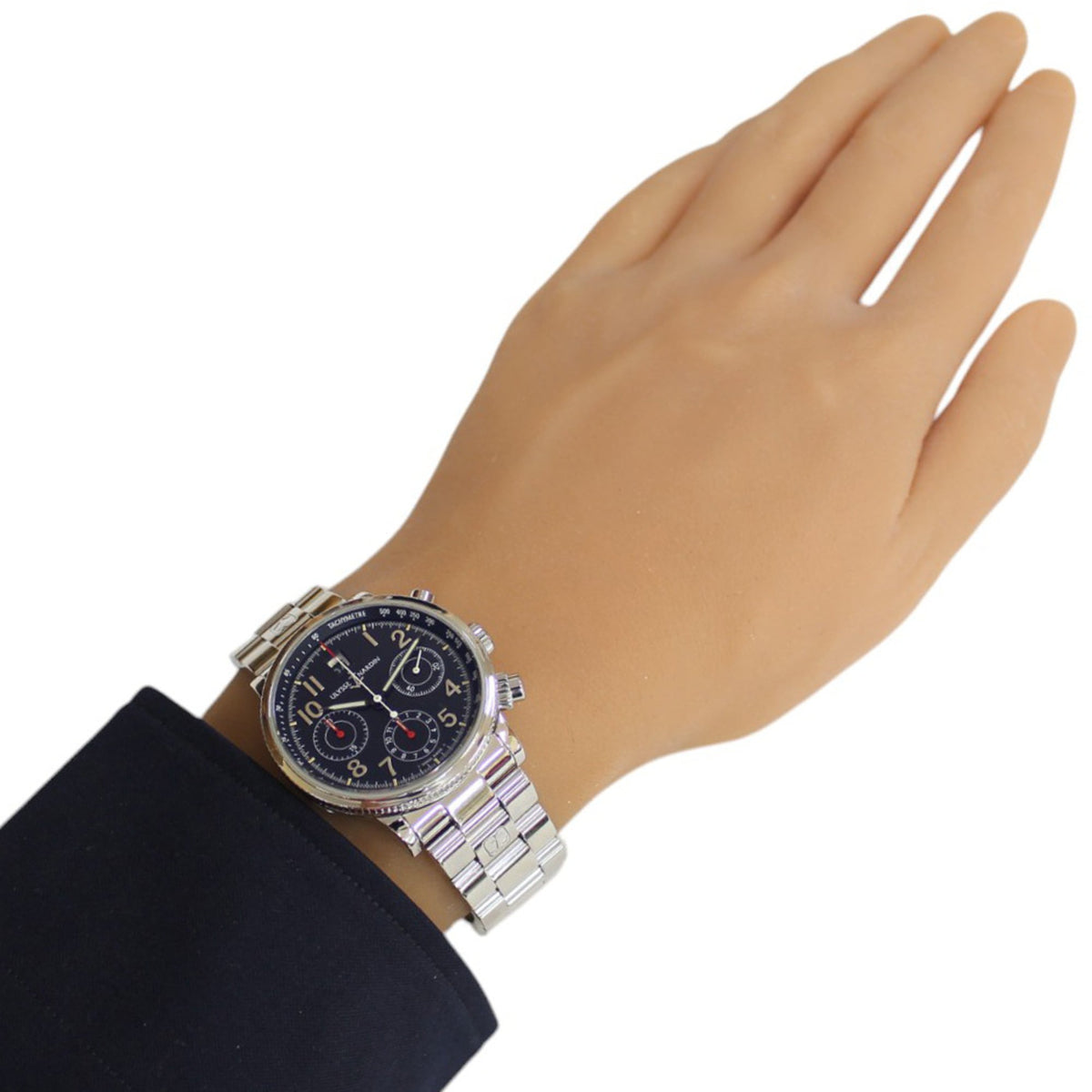 Ulysse Nardin Marine Chronograph 363-22 Schwarz Zifferblatt 38 mm Uhr