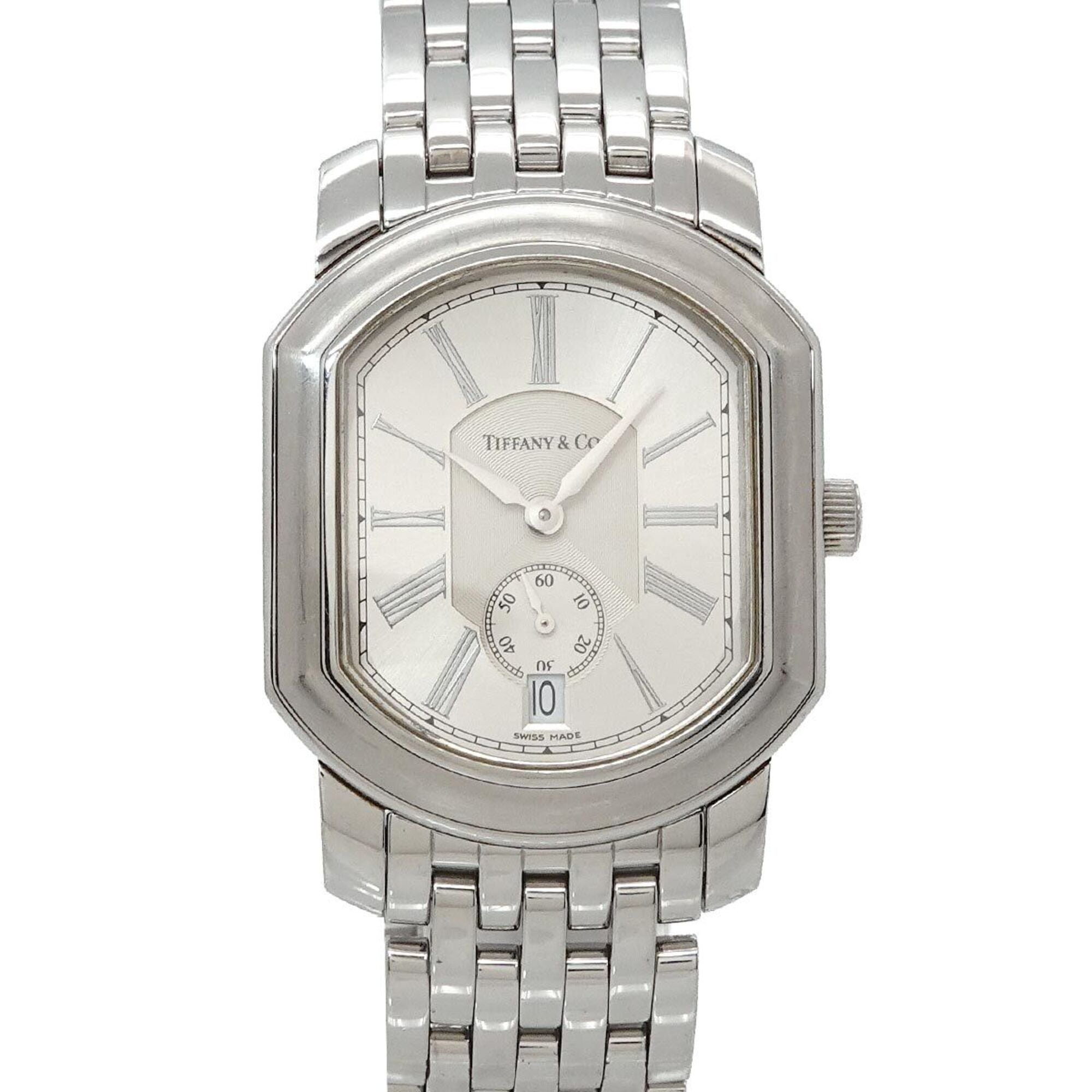 Tiffany & Co. Mark Coupe Date Silver Small Seconds Quartz