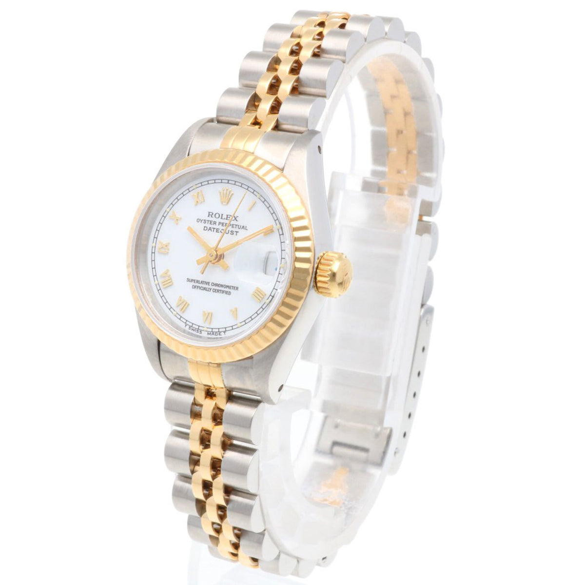 Rolex Datejust Oyster Perpetual 69173 Weiß Zifferblatt 26 mm Uhr