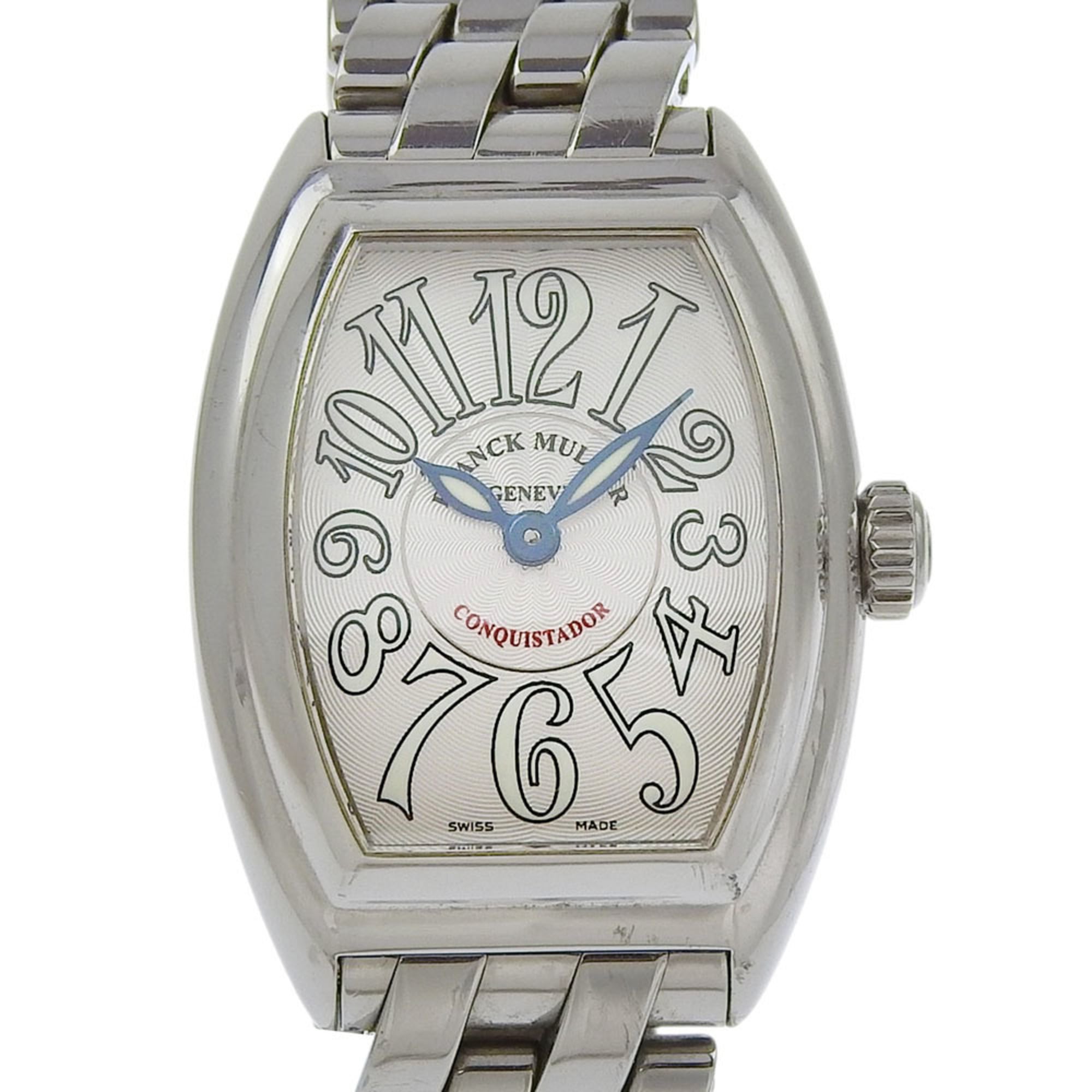 Franck Muller Conquistador Watch 8005L Stainless Steel Quartz Analog D