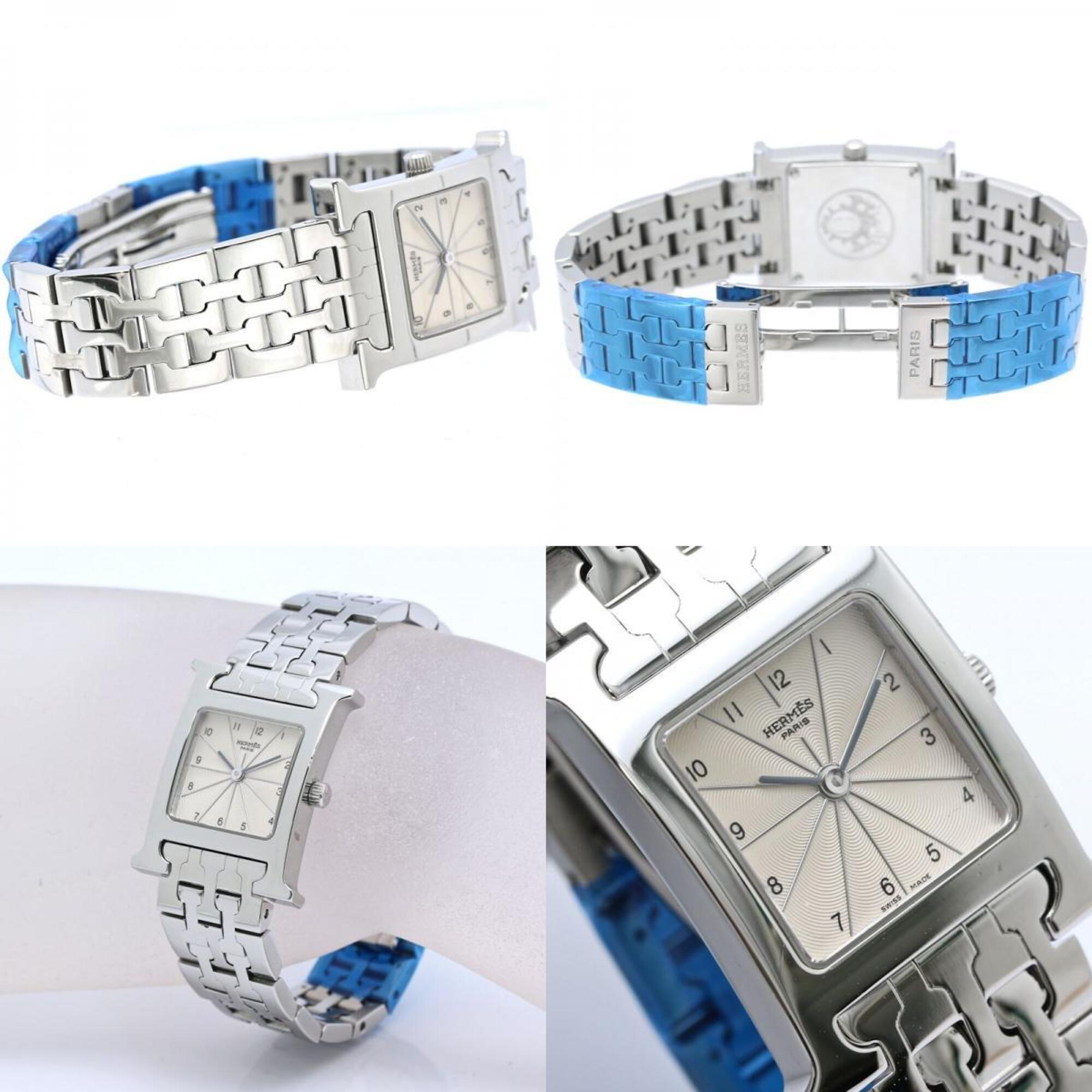 Montre HERMES H-Watch HH1.210.260/4804 pour femme, en acier inoxydable /40405