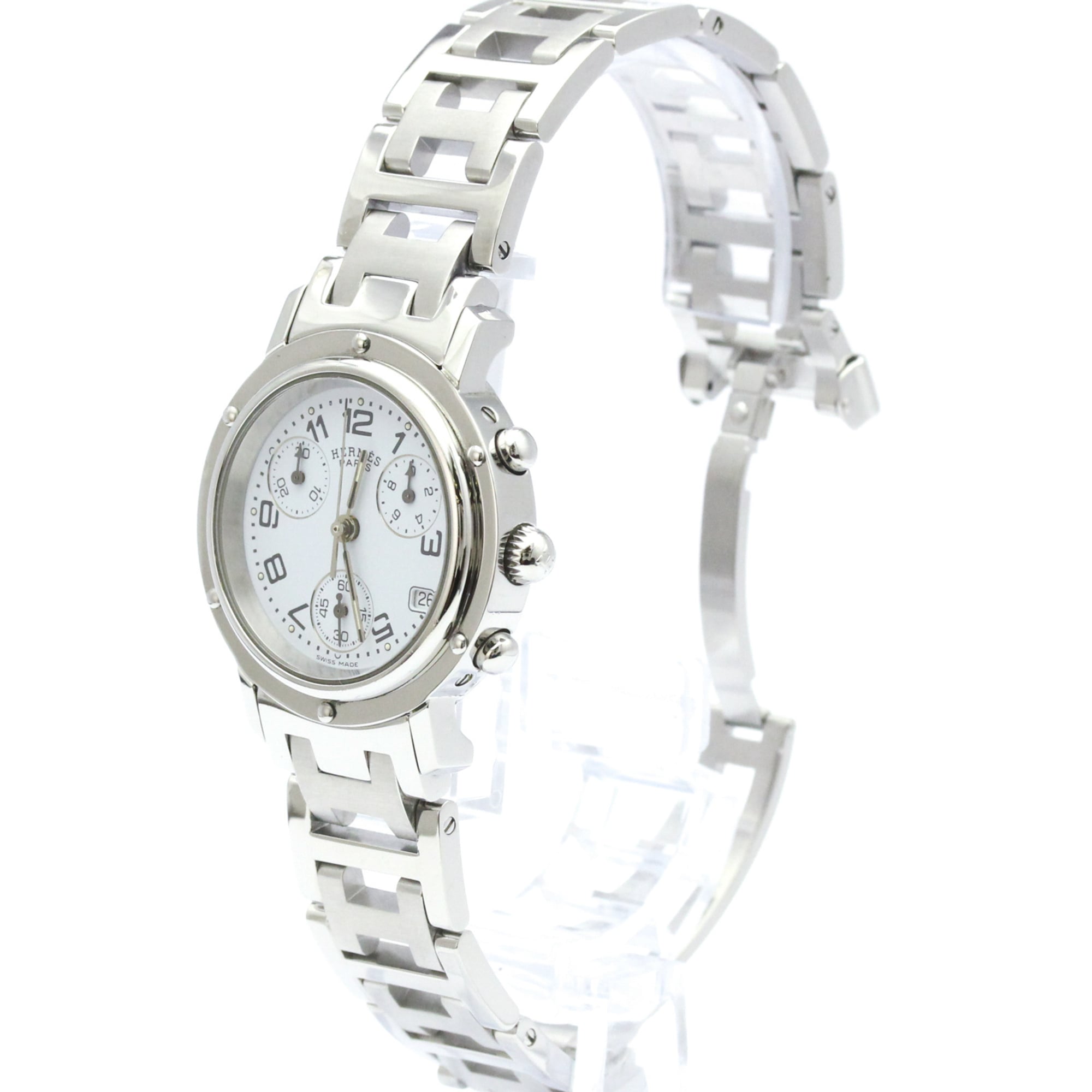 Hermes Clipper CL1.310 White Dial 31mm Watch