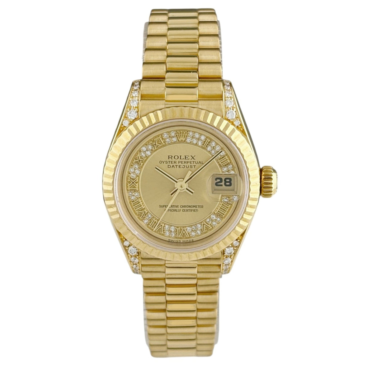 Rolex Datejust 69238MR Champagner, goldenes Zifferblatt, 26 mm Uhr