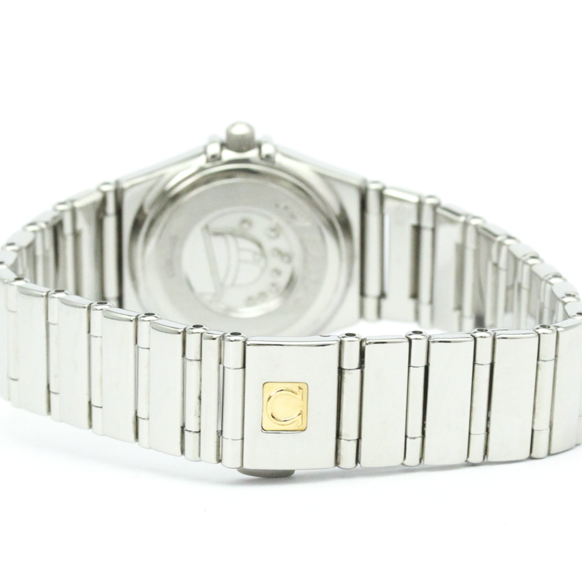OMEGA Constellation DamenQuarz-Uhr aus Edelstahl mit Diamanten und Perlmuttzifferblatt 1567.66