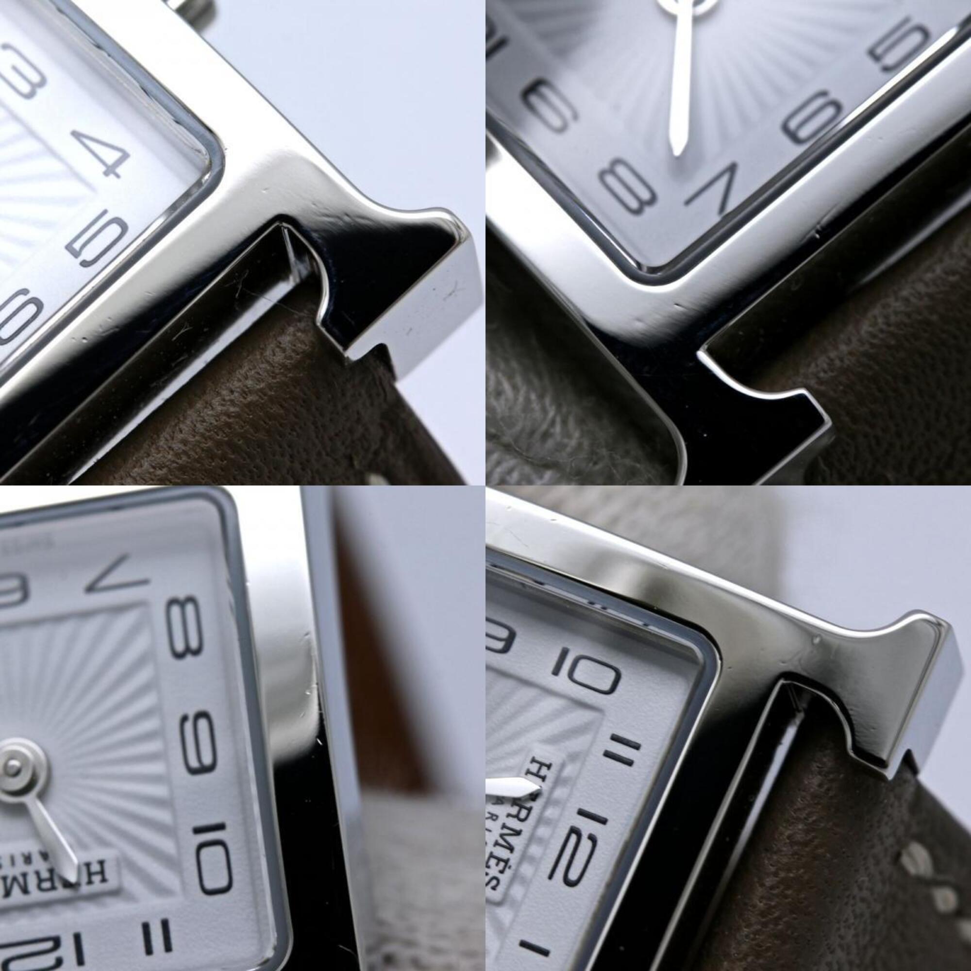 Hermes H-mini HH1.110.131/WW18 037883WW00 White Dial 17mm Watch