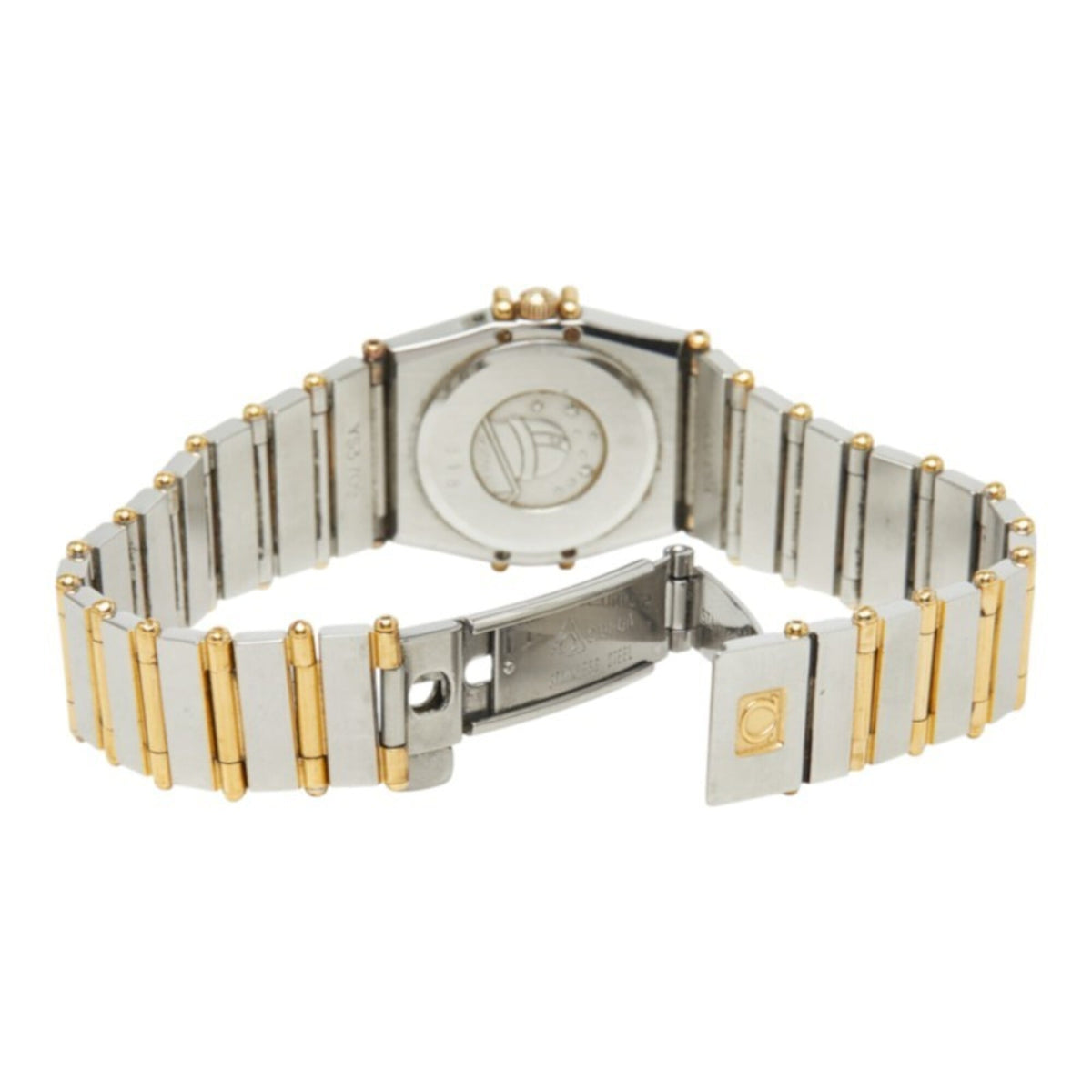 Omega Constellation 7951076, goldenes Zifferblatt, 22 mm Uhr