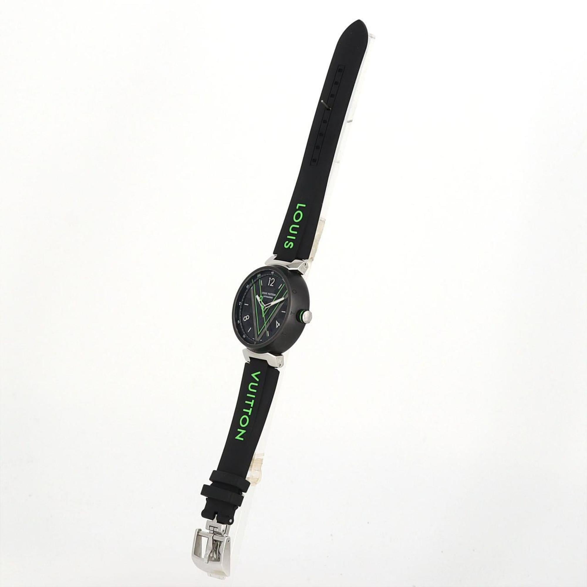 Louis Vuitton Tambour QA131Z Stainless Steel Automatic Watch