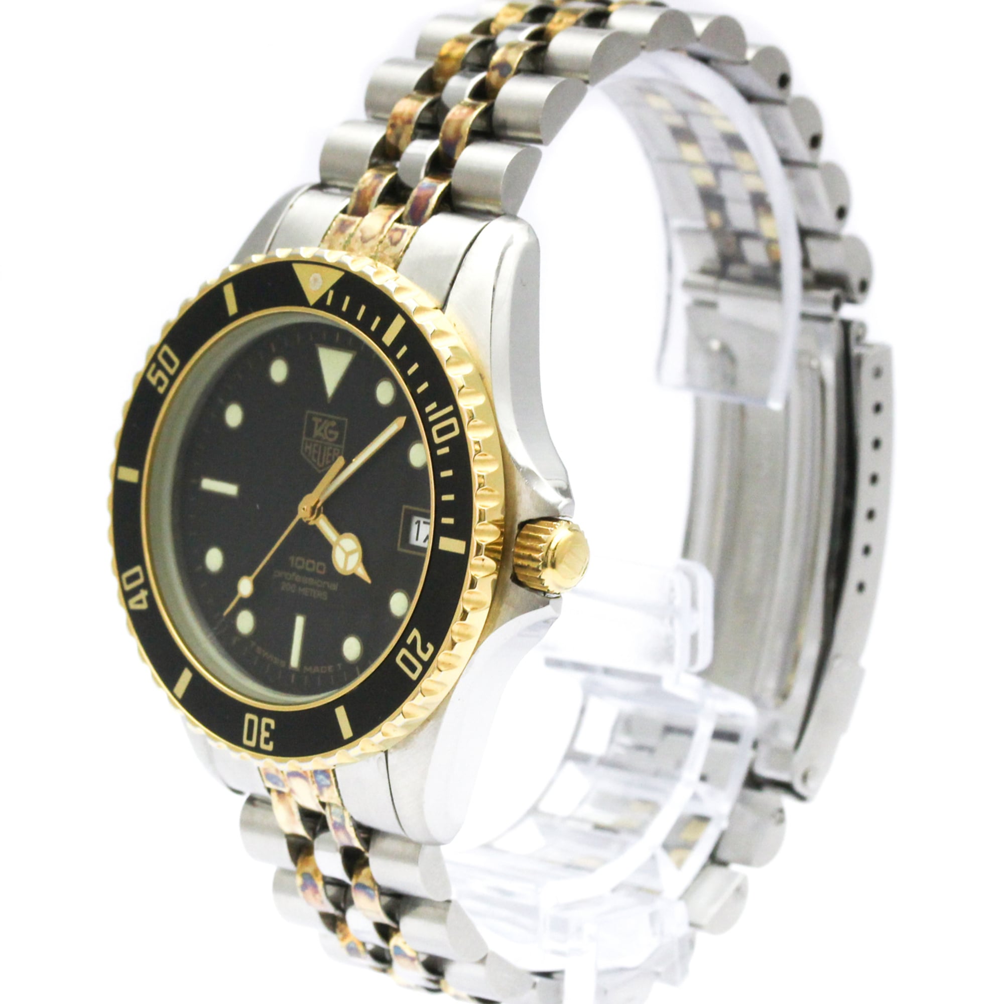 TAG HEUER 1000 Professional Gold Plated Steel Watch 980.020