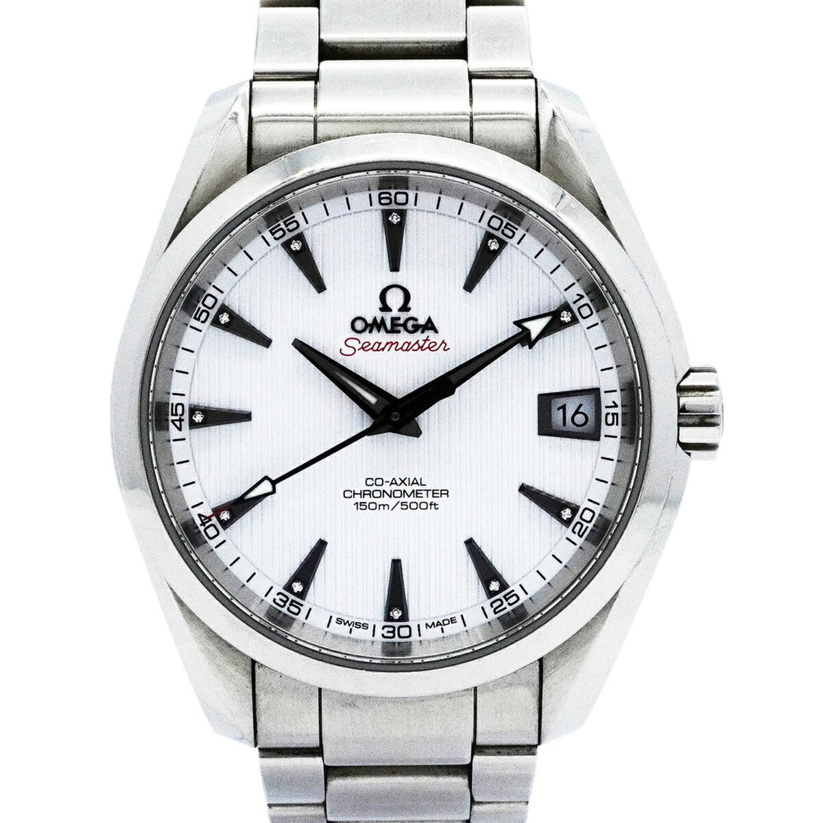 Omega Seamaster Aqua Terra 11-Diamond 231.10.39.21.54.001 White Dial 38mm Watch