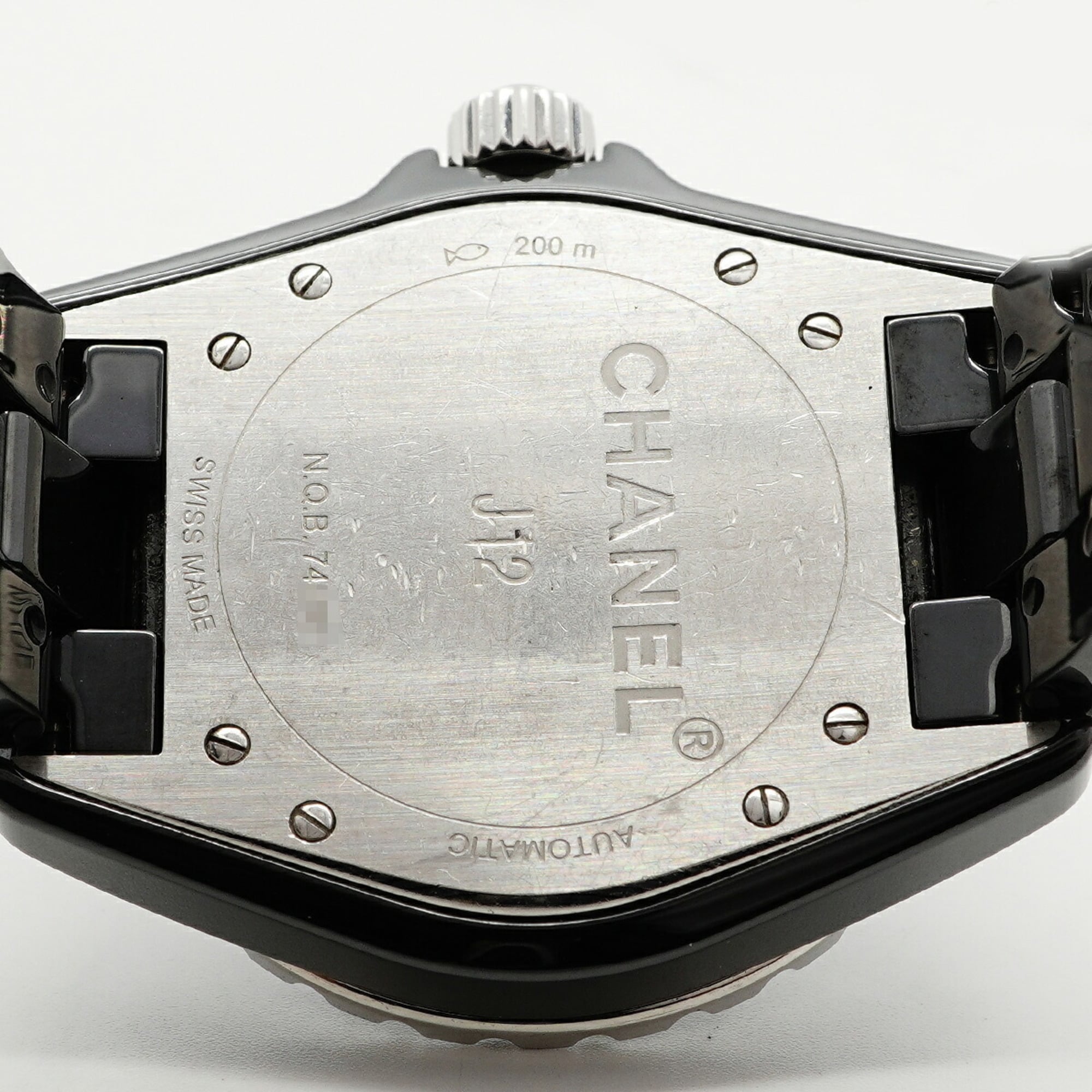 Chanel J12 H1626 Black Dial 39mm Watch