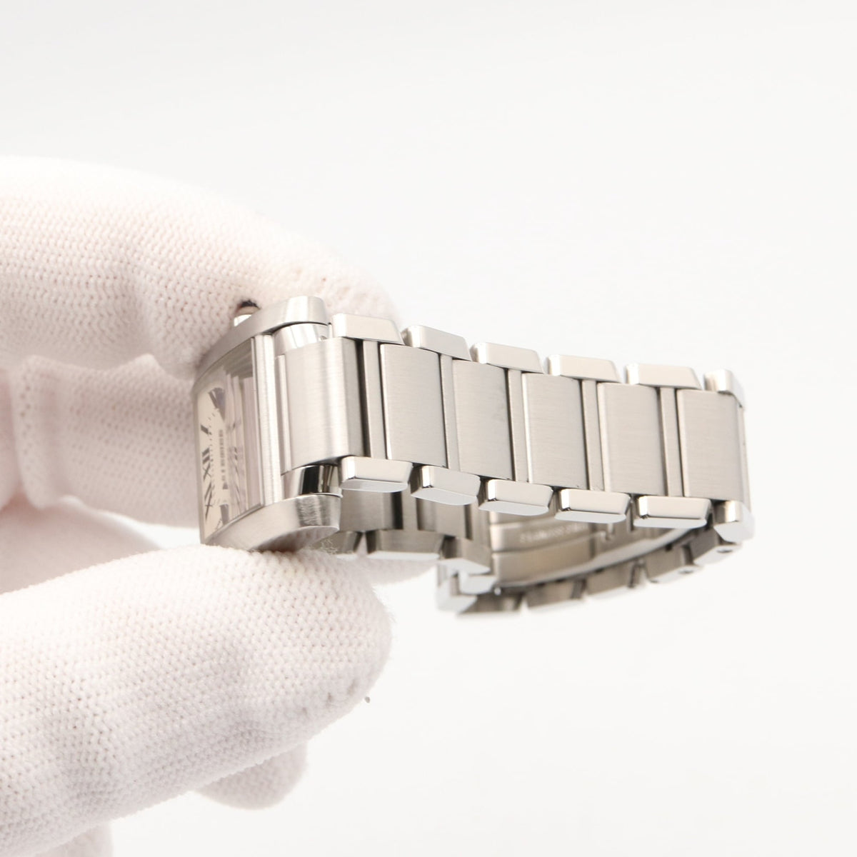 Cartier Tank Française SM W51008Q3 Silver Dial 20mm Watch