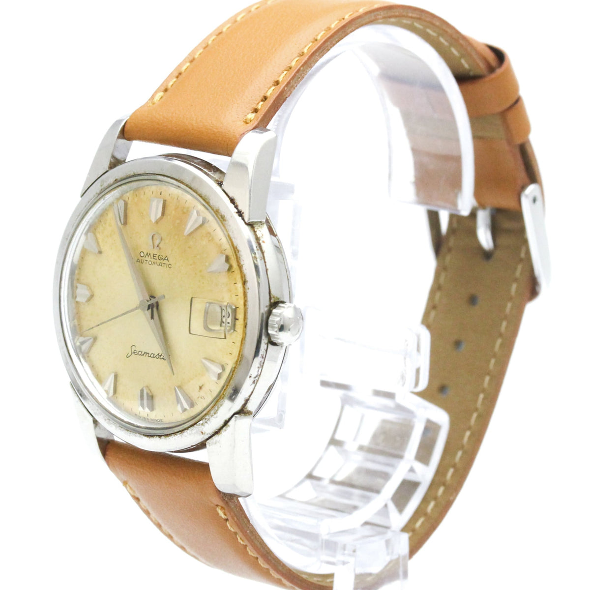 Omega Seamaster 166009 Silver Dial 34mm Watch