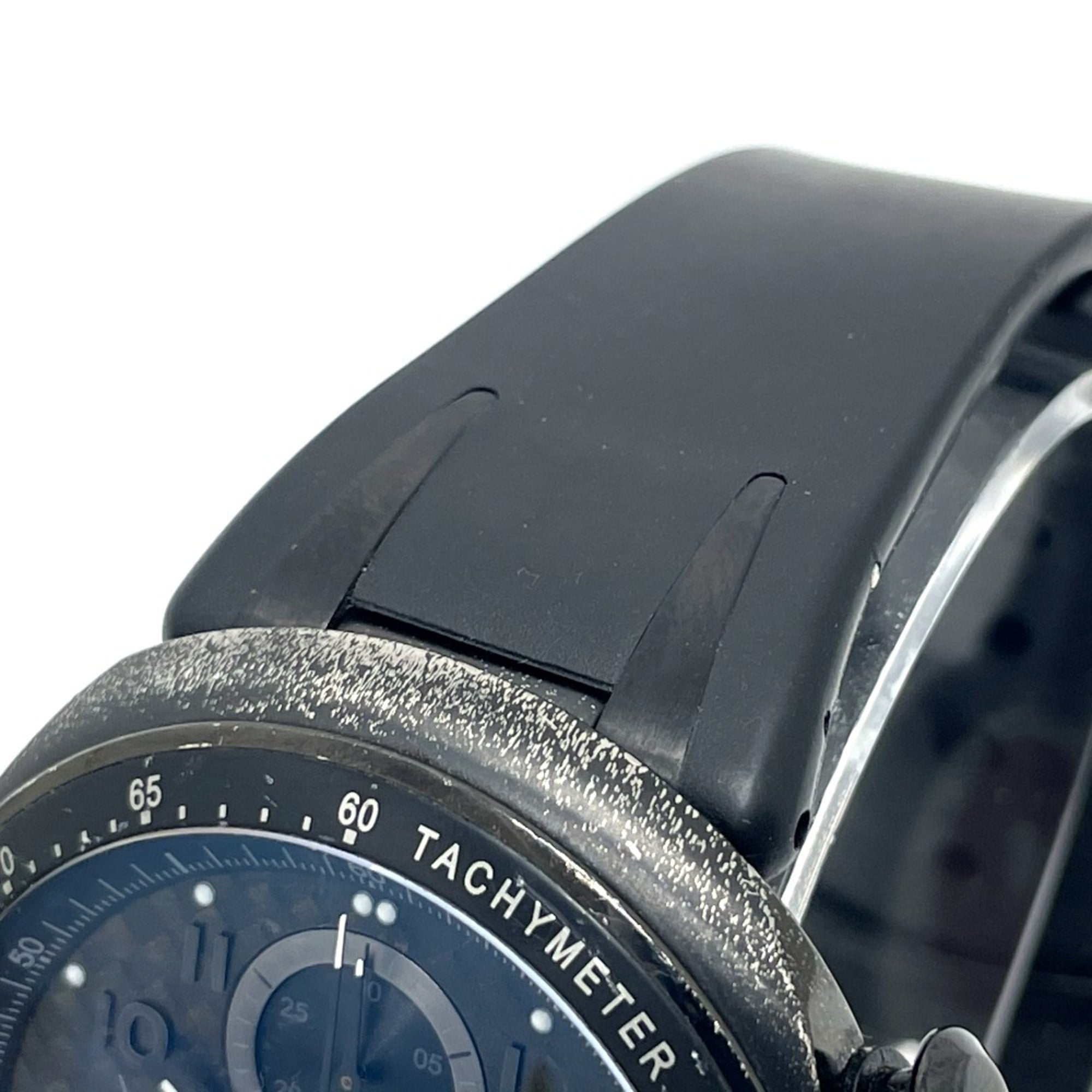 ORIS 7611 Chronograph TT3 Chronograph Schwarz Automatikikuhr mit Titan-/Kautschukarmband, Herren, Schwarz