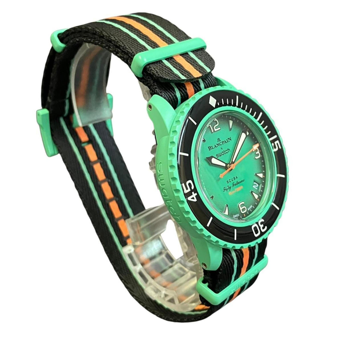 Montre Blancpain S Blancpain Scuba Fifty Fathoms Indian Ocean SO35I100 Vert Cadran 42 mm