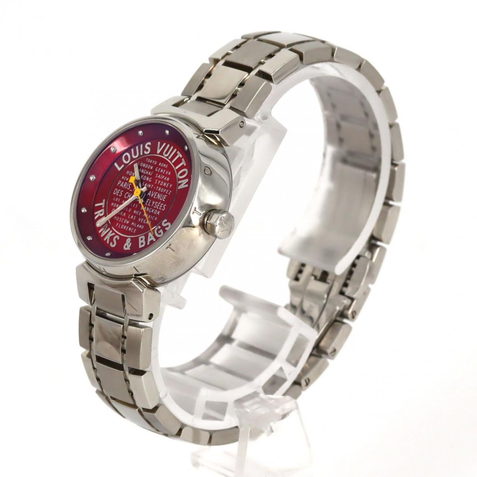 Louis Vuitton Tambour Q121N Stainless Steel Quartz Watch