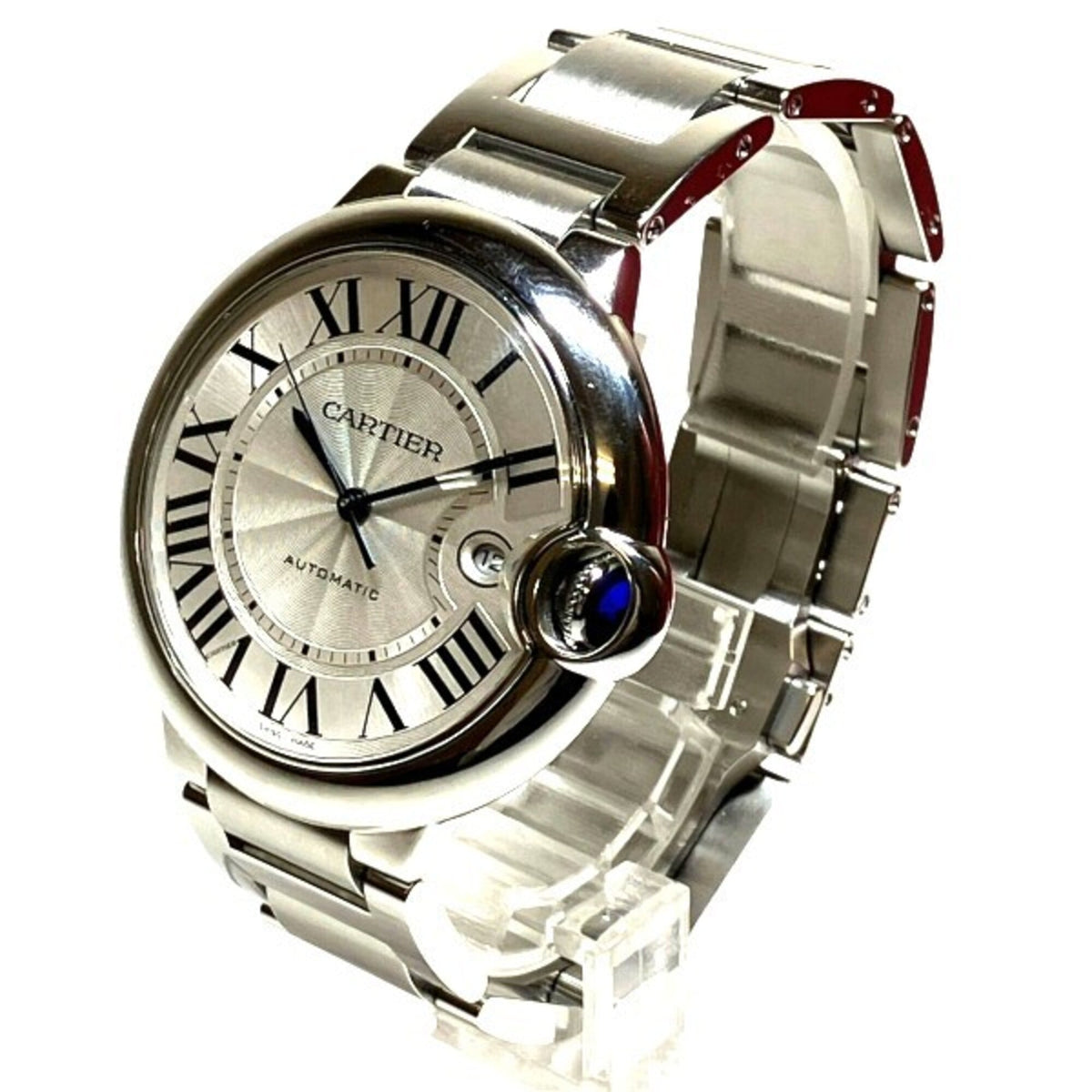 Cartier Ballon Bleu de WSBB0049 horloge met zilveren wijzerplaat, 42 mm