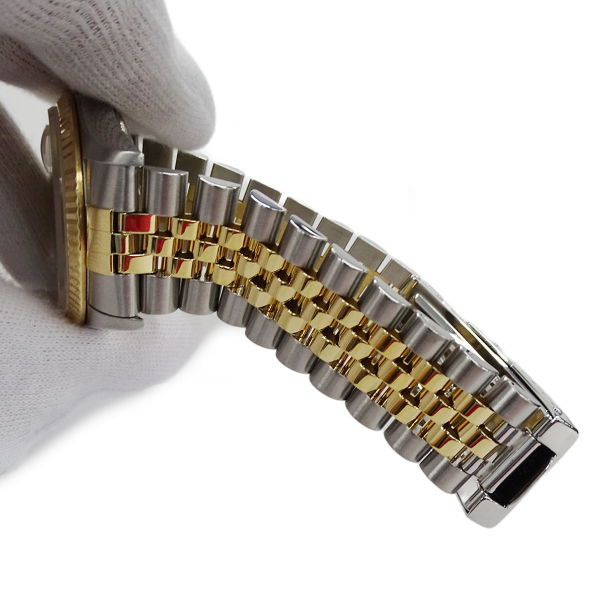Rolex Datejust 16233 T Gold Dial 35mm Watch