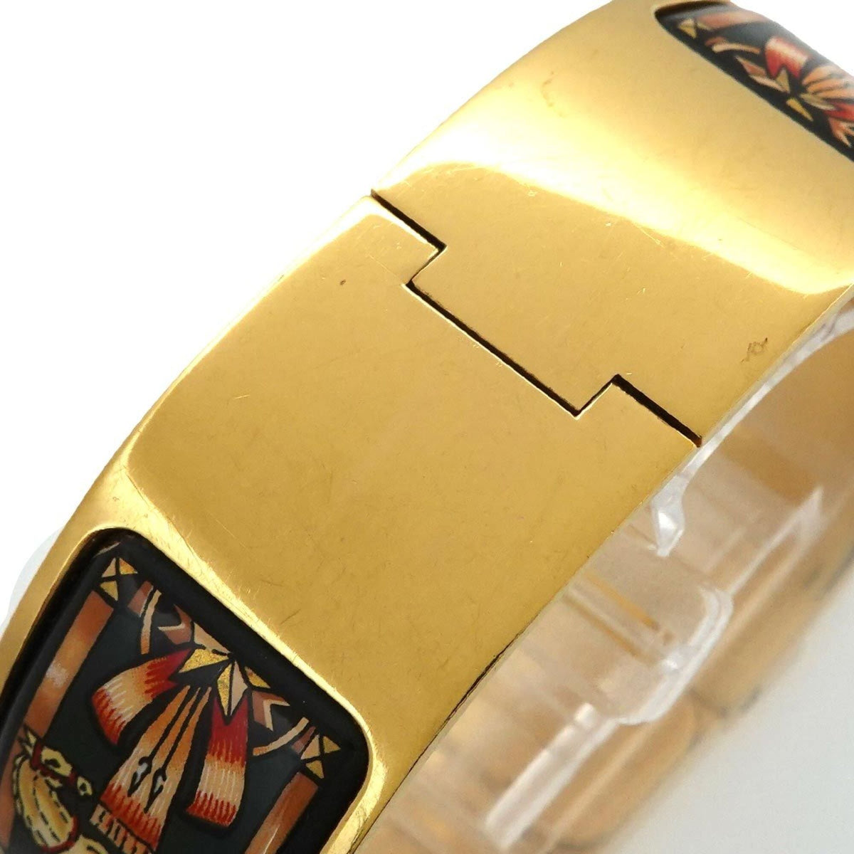 Montre Hermès Loquet LO1.201, cadran doré, 20 mm