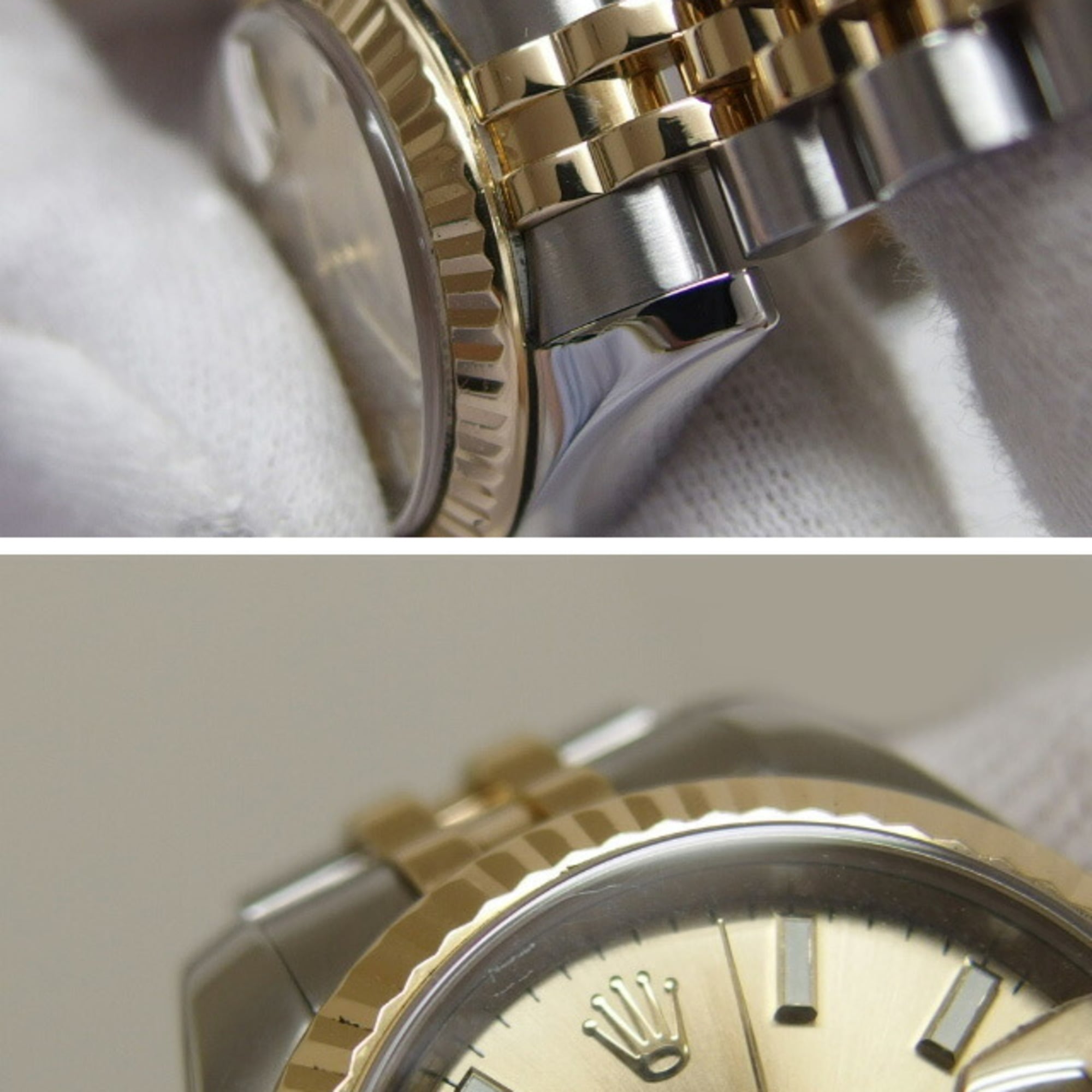 Rolex Datejust Damenuhr aus 18 Karat Gelbgold und Edelstahl 179173