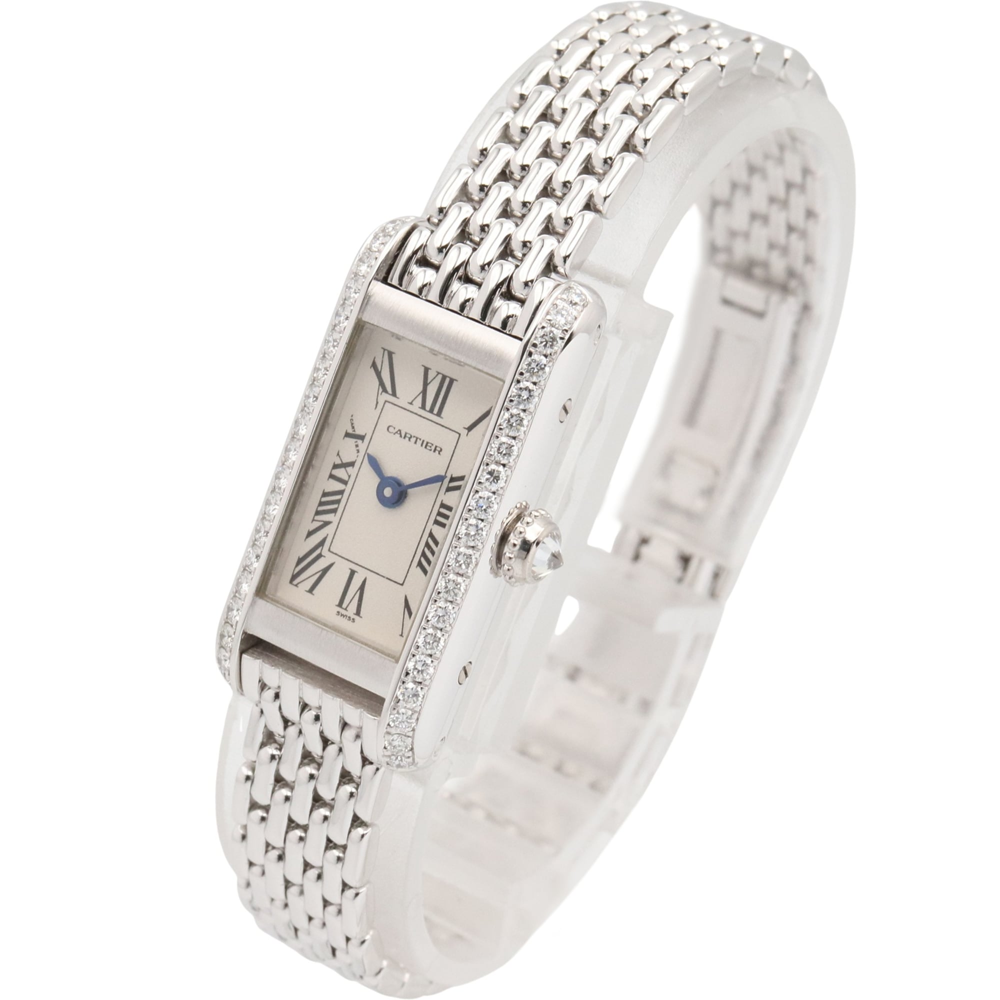 Cartier Tank WB3016U3 Silver Dial 14mm Watch
