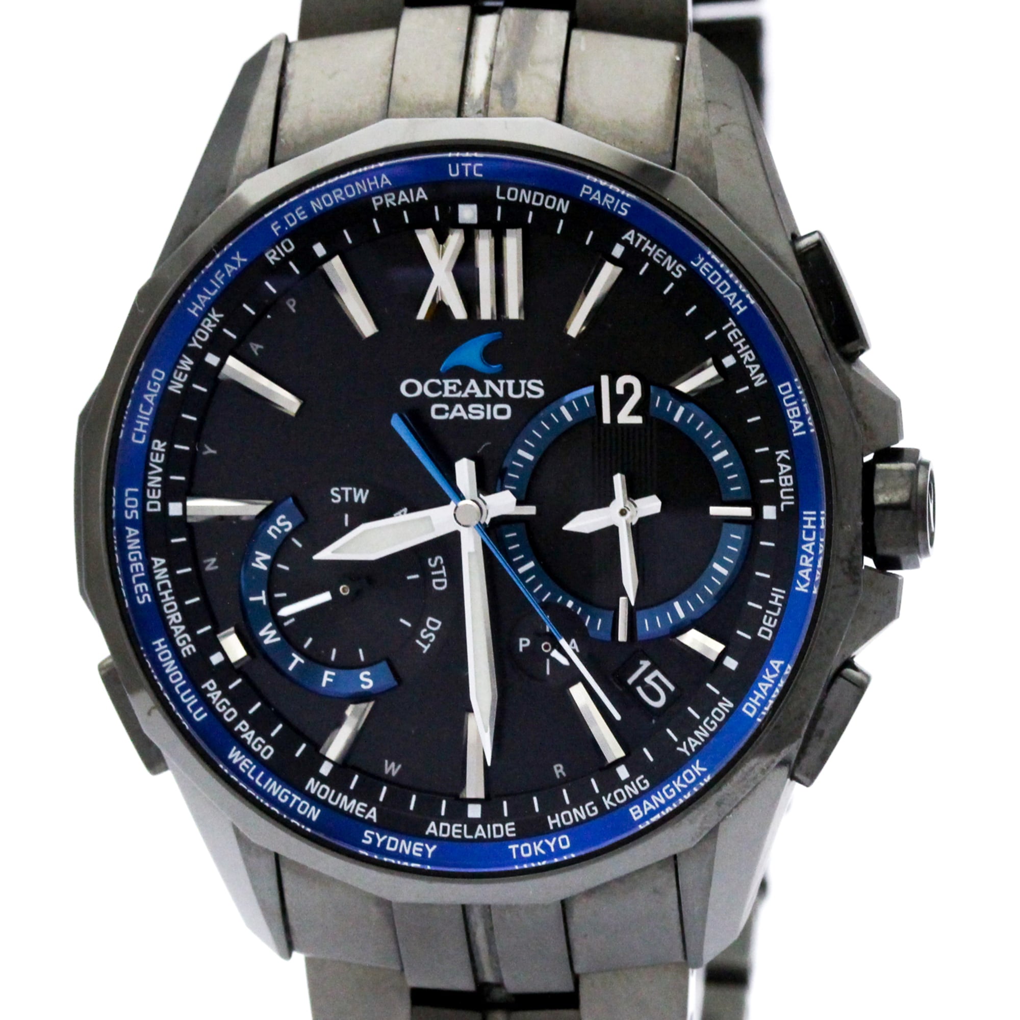 CASIO Oceanus Titanium Manta Solar Mens Watch OCW-S3400B-1AJF