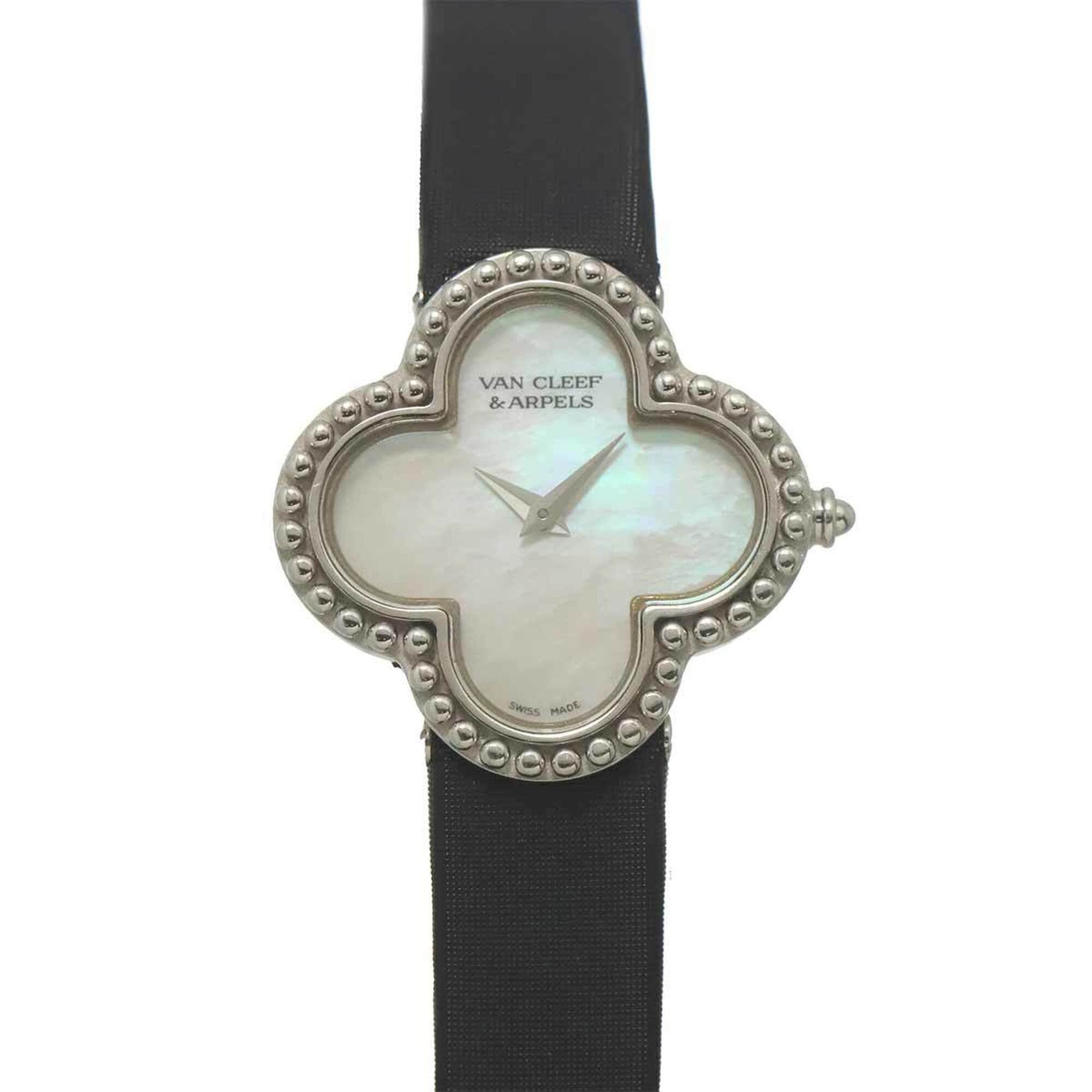 Van Cleef & Arpels Alhambra VCARD21600 Women's Watch, White Shell, 18K Gold, Quartz Watch