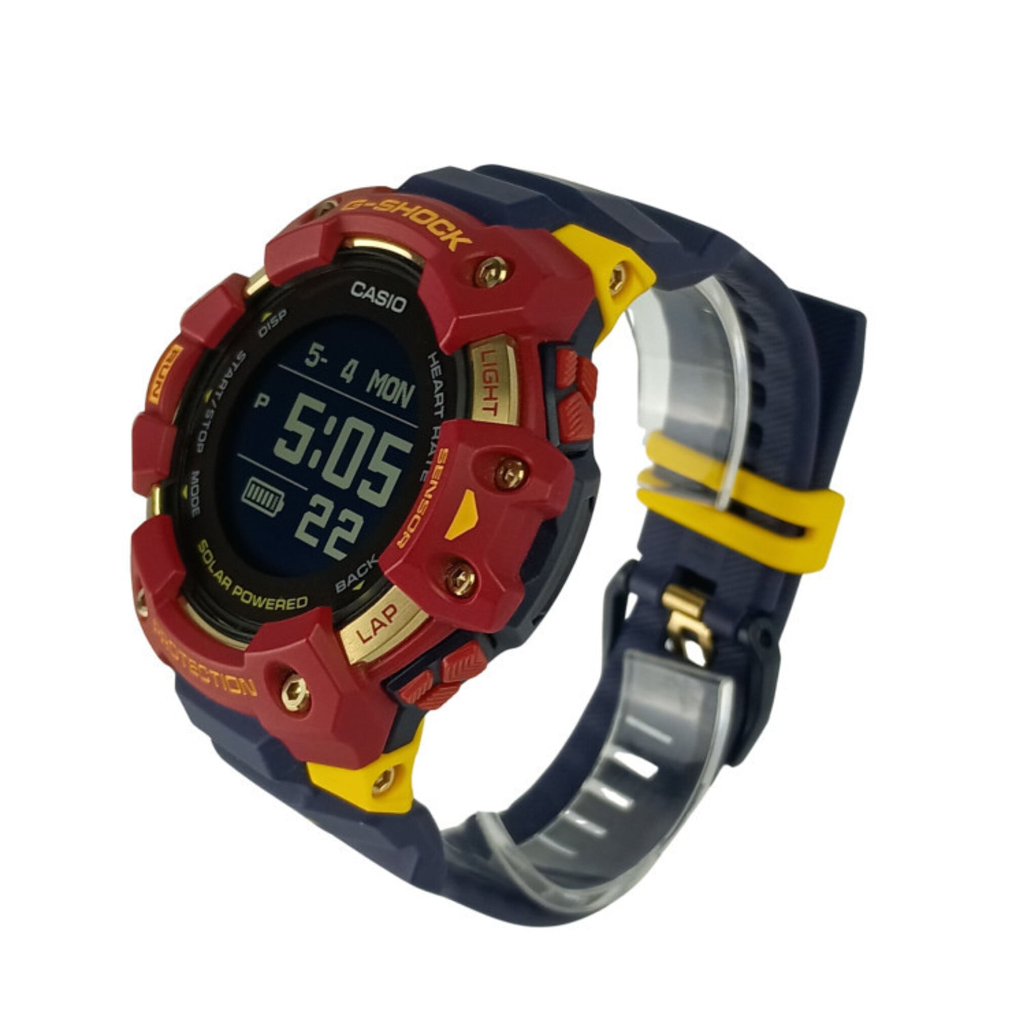 CASIO G-SHOCK G-SQUAD GBD-H1000 SERIES GBD-H1000BAR-4JR Men's Watch (Resin/Stainless Steel) - FC Barcelona Matchday Collaboration