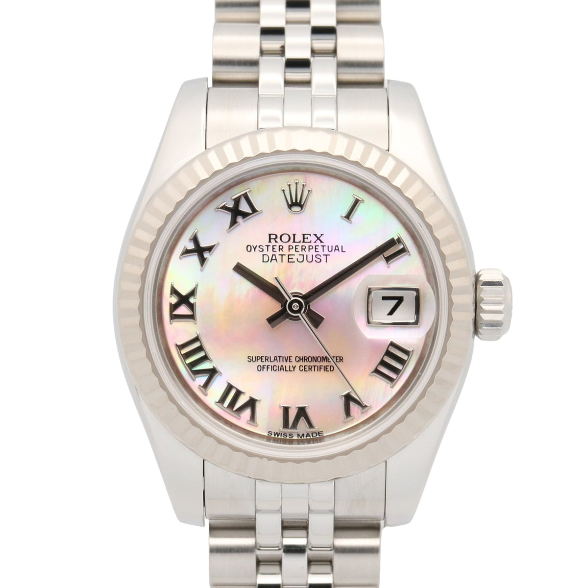 Rolex Datejust 179174NR Pink shell Dial 26mm Watch