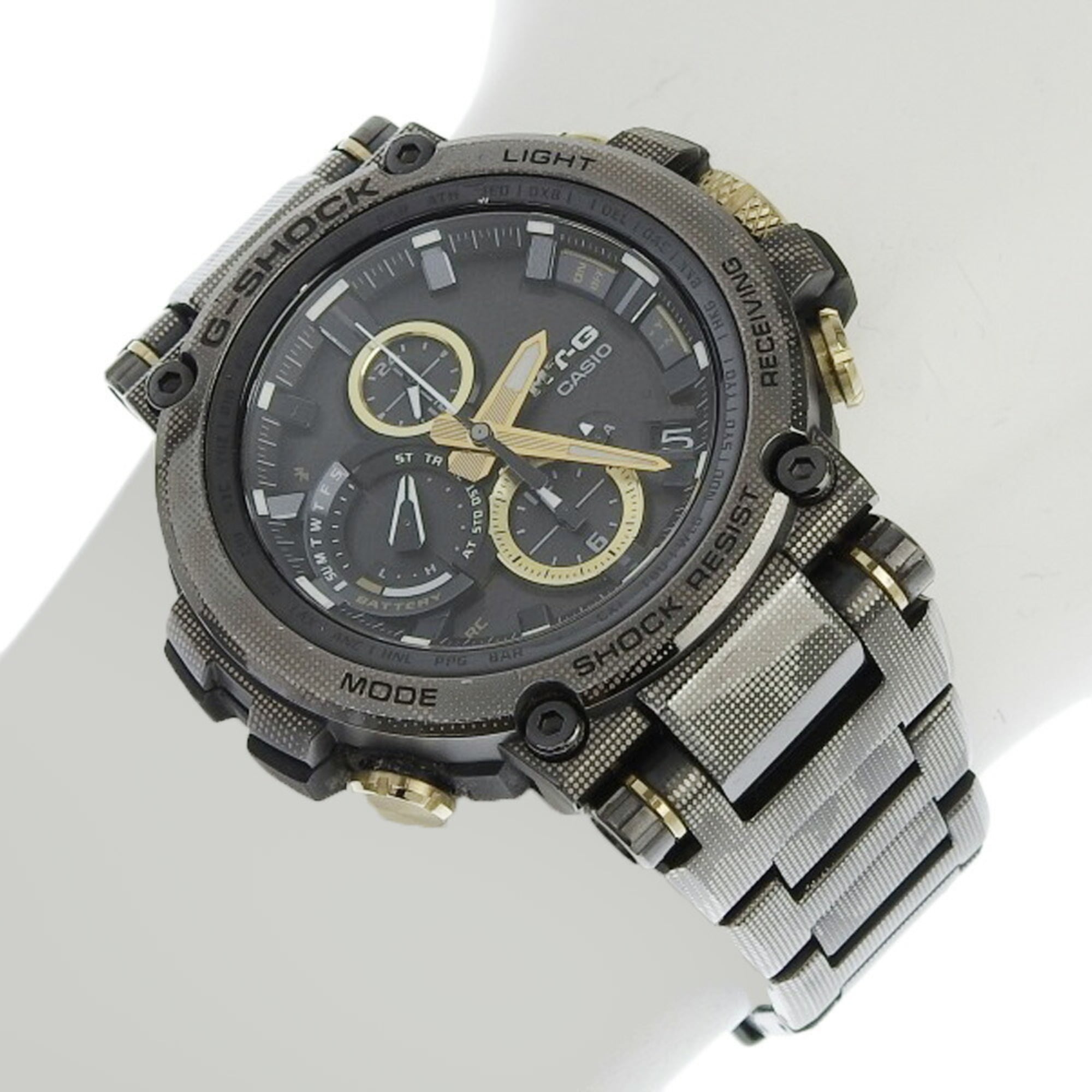 CASIO G-Shock MTG B1000 DCM 1AJF Horloge met zwarte wijzerplaat, metaal, roestvrij staal, radio, zonne-energie, 48 mm, heren