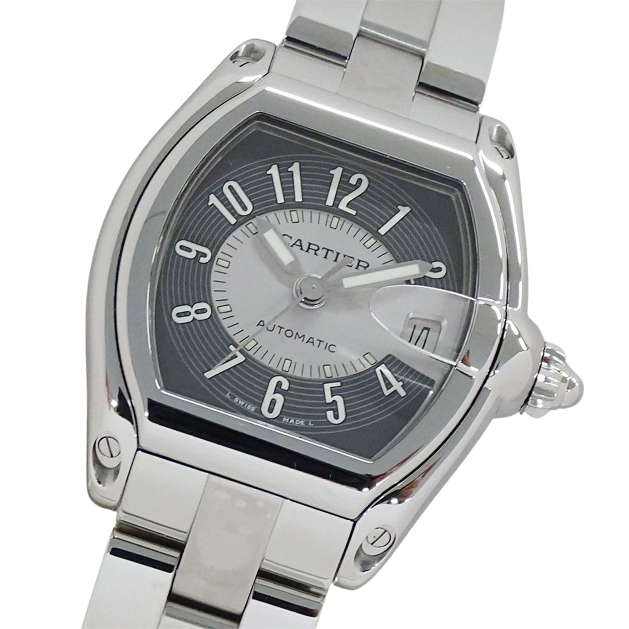 Cartier Roadster W62001V3 Grey Dial 38mm Watch