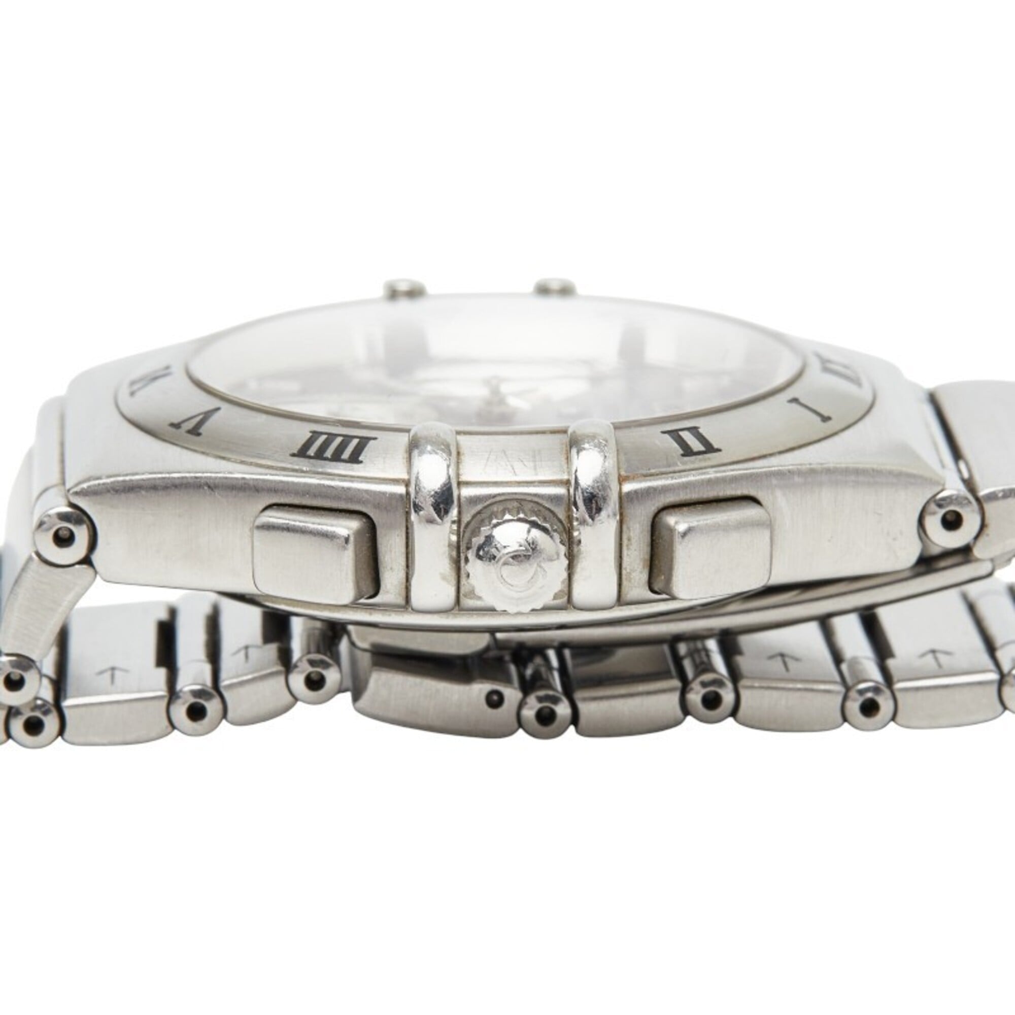 Omega Constellation Chronograph 1542.40Quarz marineblaues Zifferblatt, Edelstahl, Herrenuhr, OMEGA