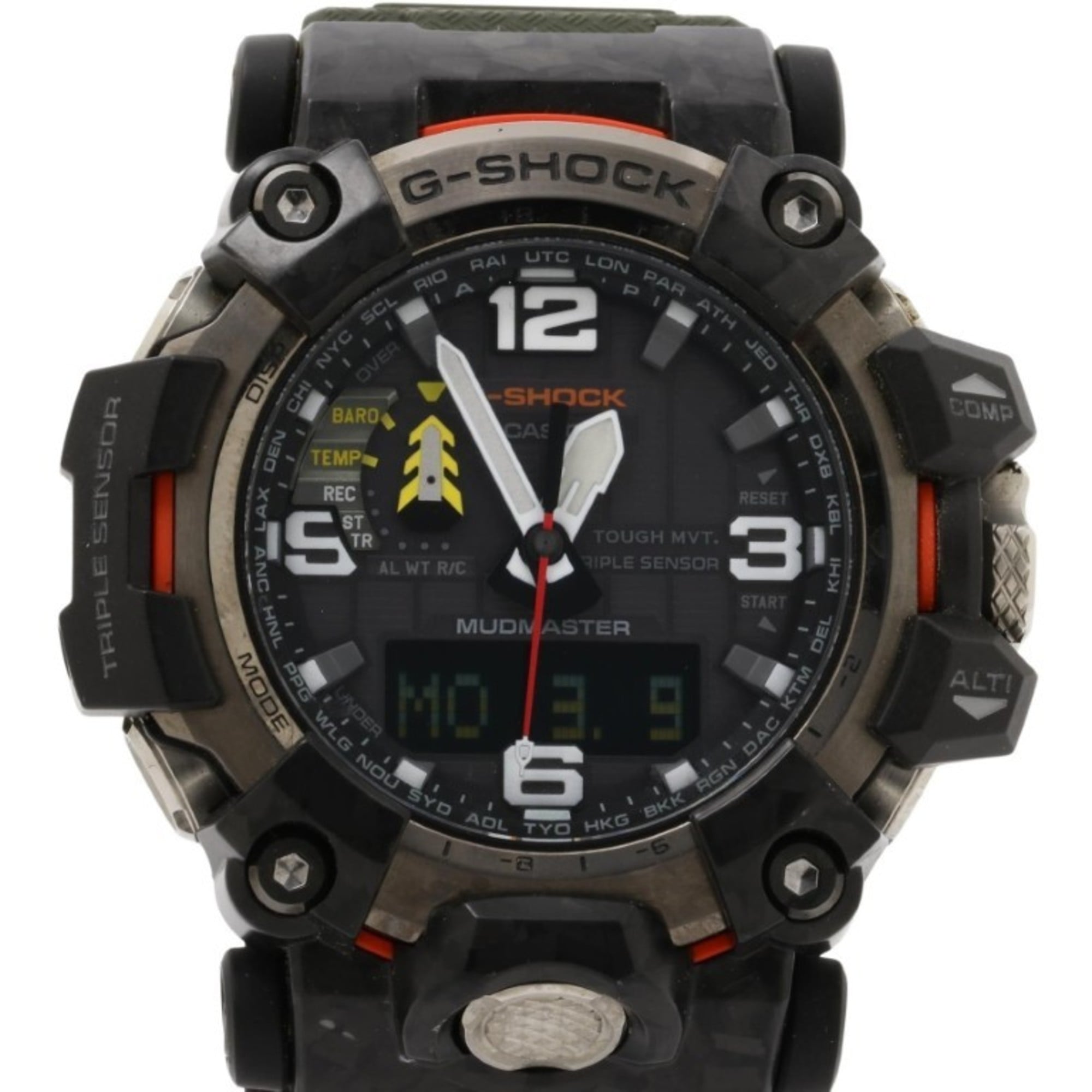CASIO G-SHOCK MASTER OF G LAND MUDMASTER GWG20001A3JF Black Khaki Resin/Stainless Steel Men's Watch