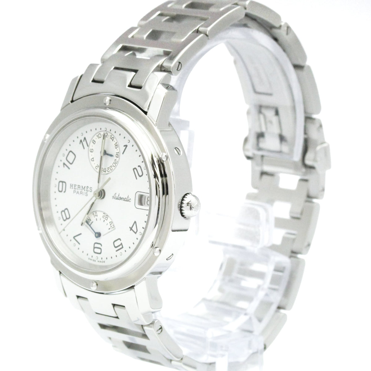 Hermes Clipper CL5.710 Weiß Zifferblatt 36 mm Uhr
