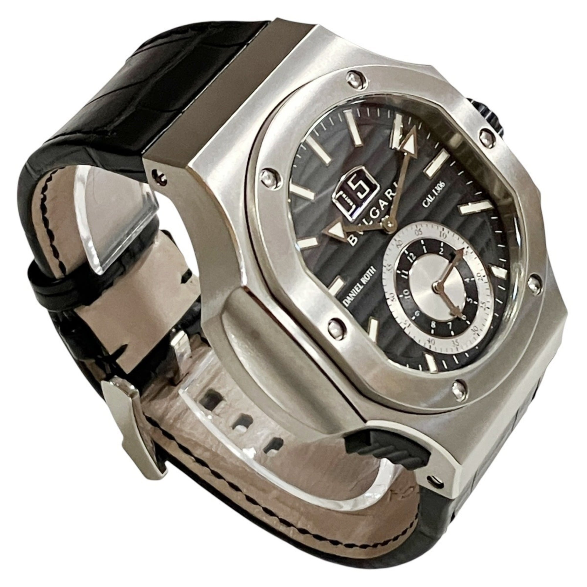 Bvlgari Bulgari Daniel Roth Chronosprint BRE56BSLDCHS Black Dial 43mm Watch